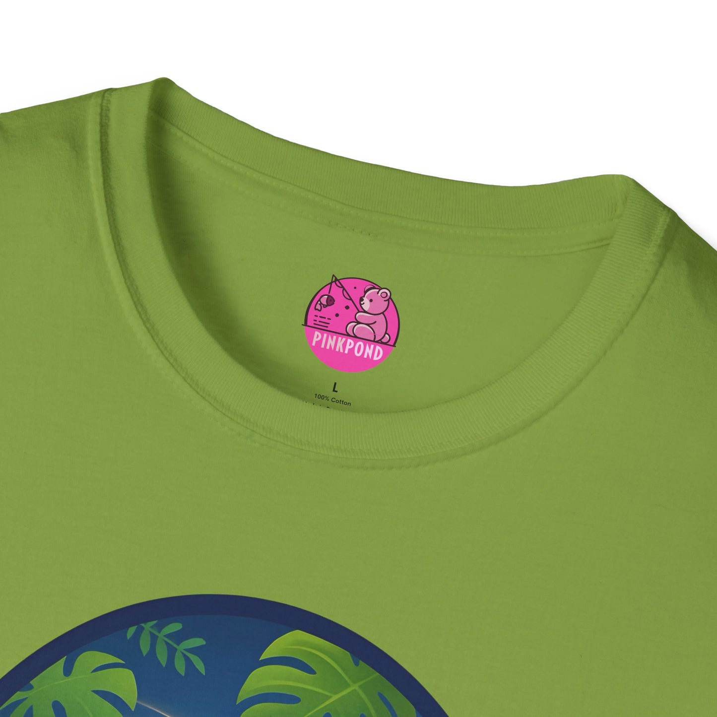 Adventure Bear T-Shirt - Explorer PinkPond Series Tee for Nature Lovers and Travel Dreamers