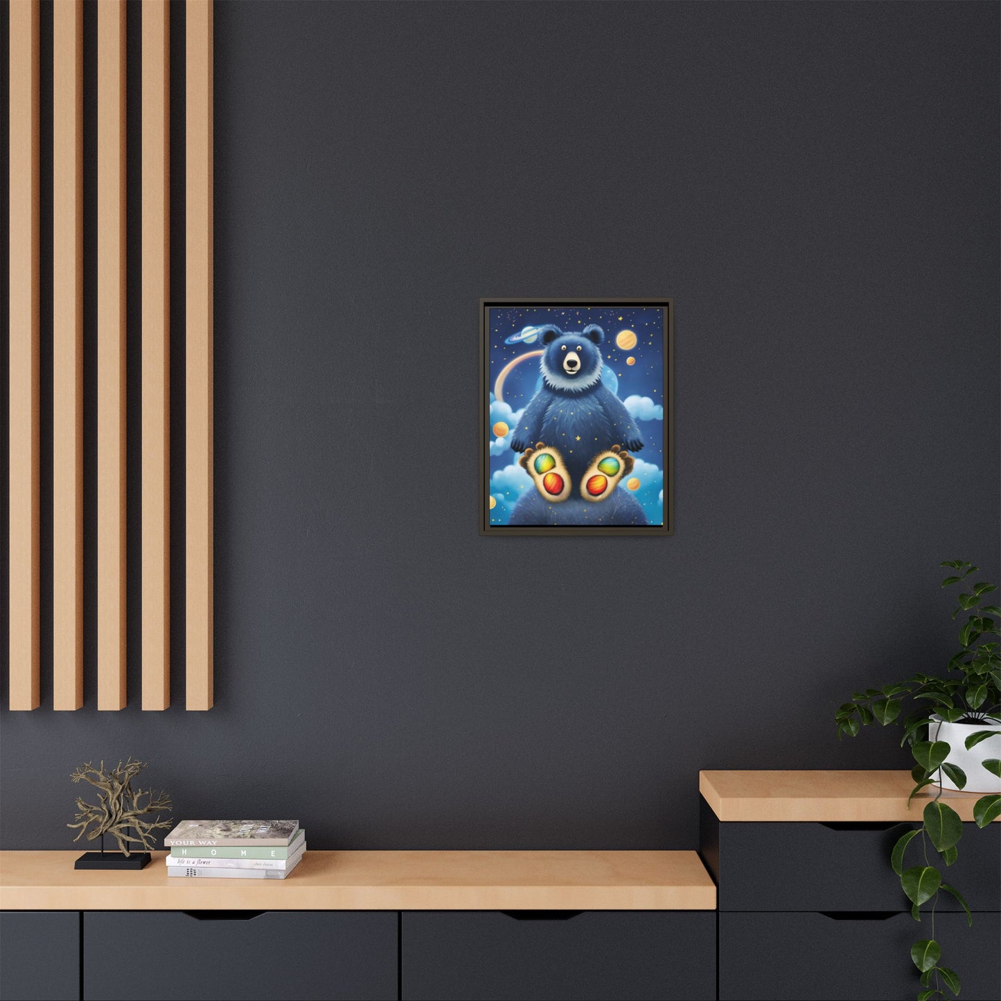 'Cosmic Pawprints' by Andrew McCarter - Canvas Art