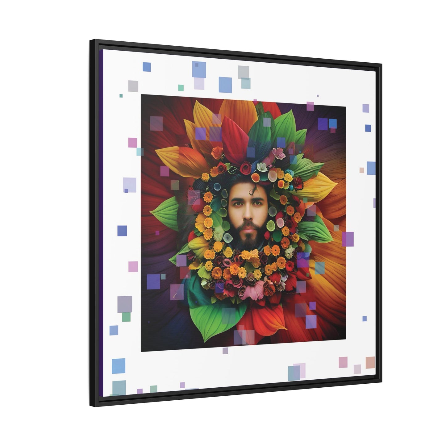 'Flourish: The Modern Green Man' canvas print By Andrew McCarter