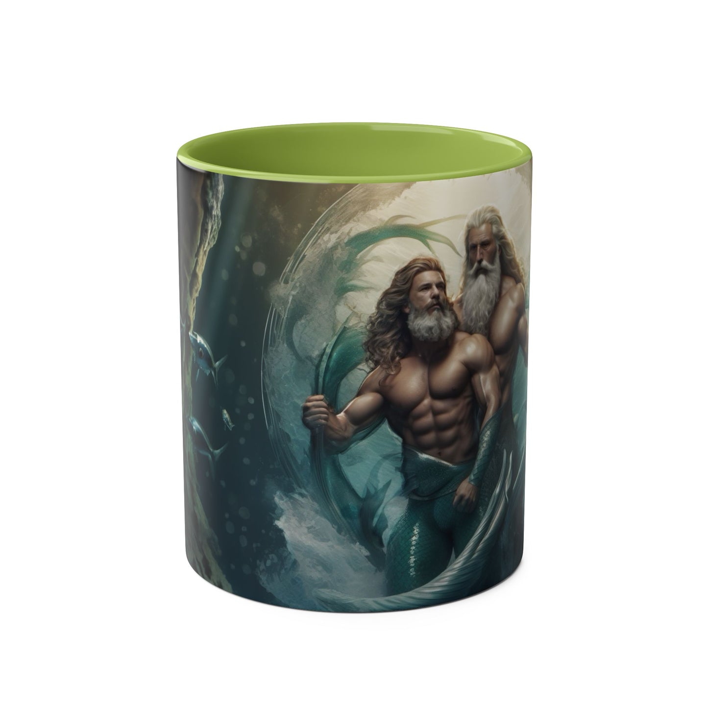 Mug: The Ocean's Legacy Mythical Mermen Design 11oz