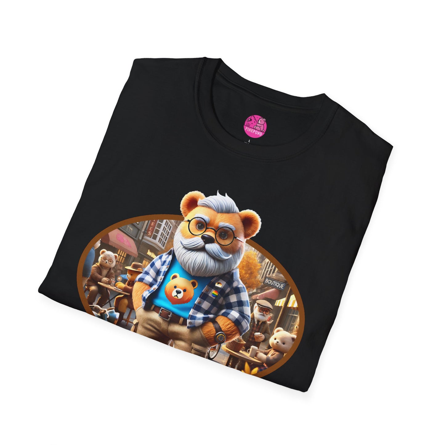 Big Bear T-Shirt - Bold, Comfortable Unisex Softstyle Tee with Playful Charm