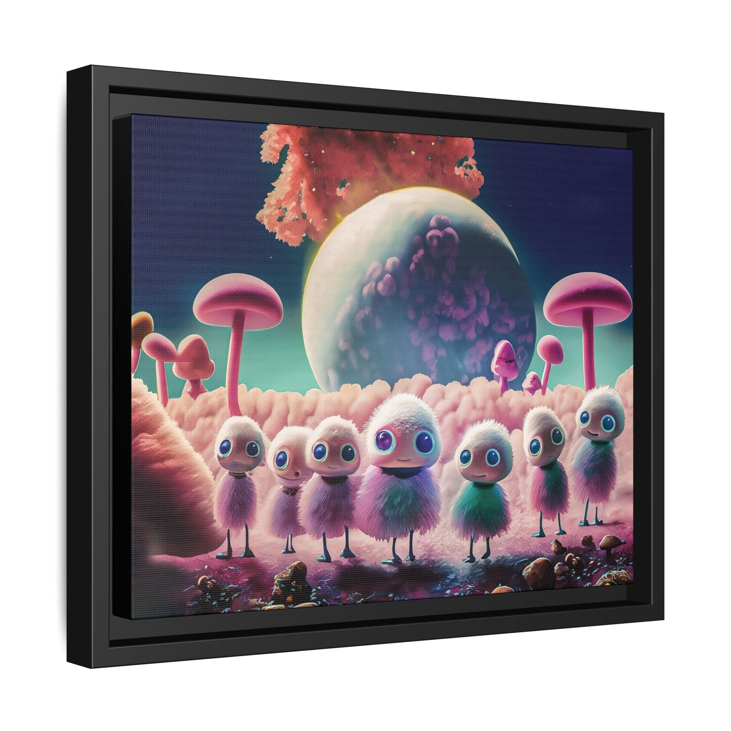 “"Keep smiling," whispered Axlar. "We can eat them later." – Fine Art Canvas Print By Andrew McCarter
