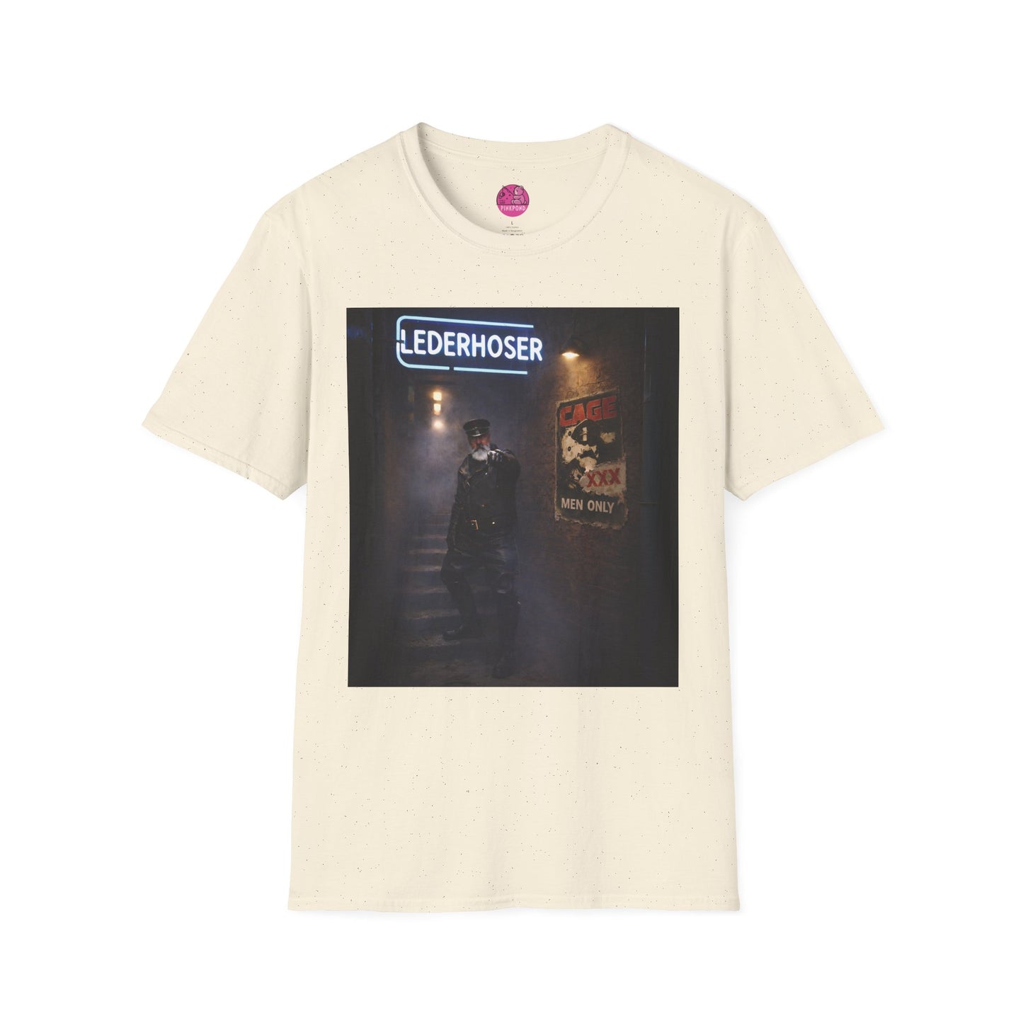 Oi, You Boy! Leather Man T-Shirt — Moody Urban Character Graphic Tee