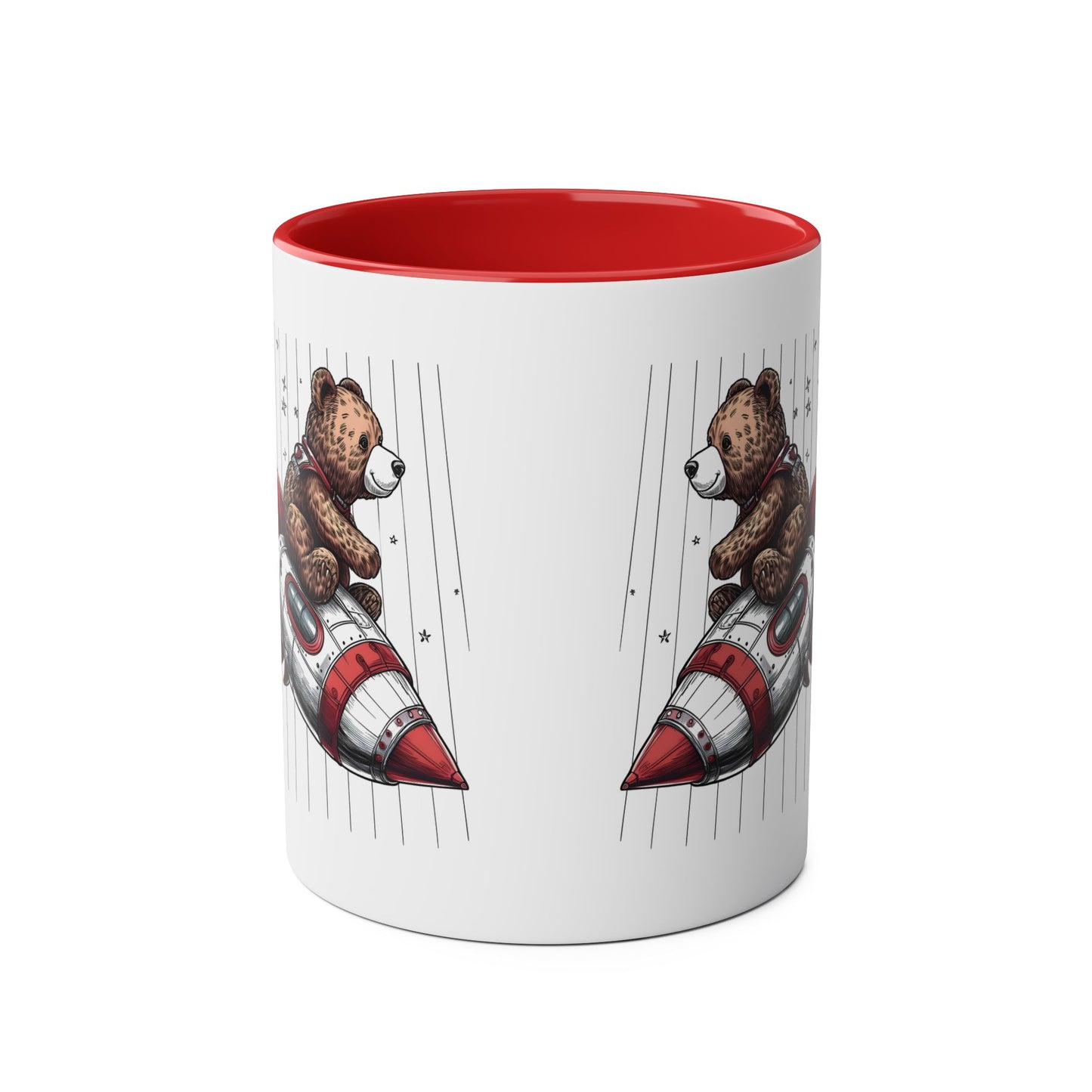 Rocket Bear Mug Style 3 - Adventure Coffee Cup for Space Lovers & Dreamers