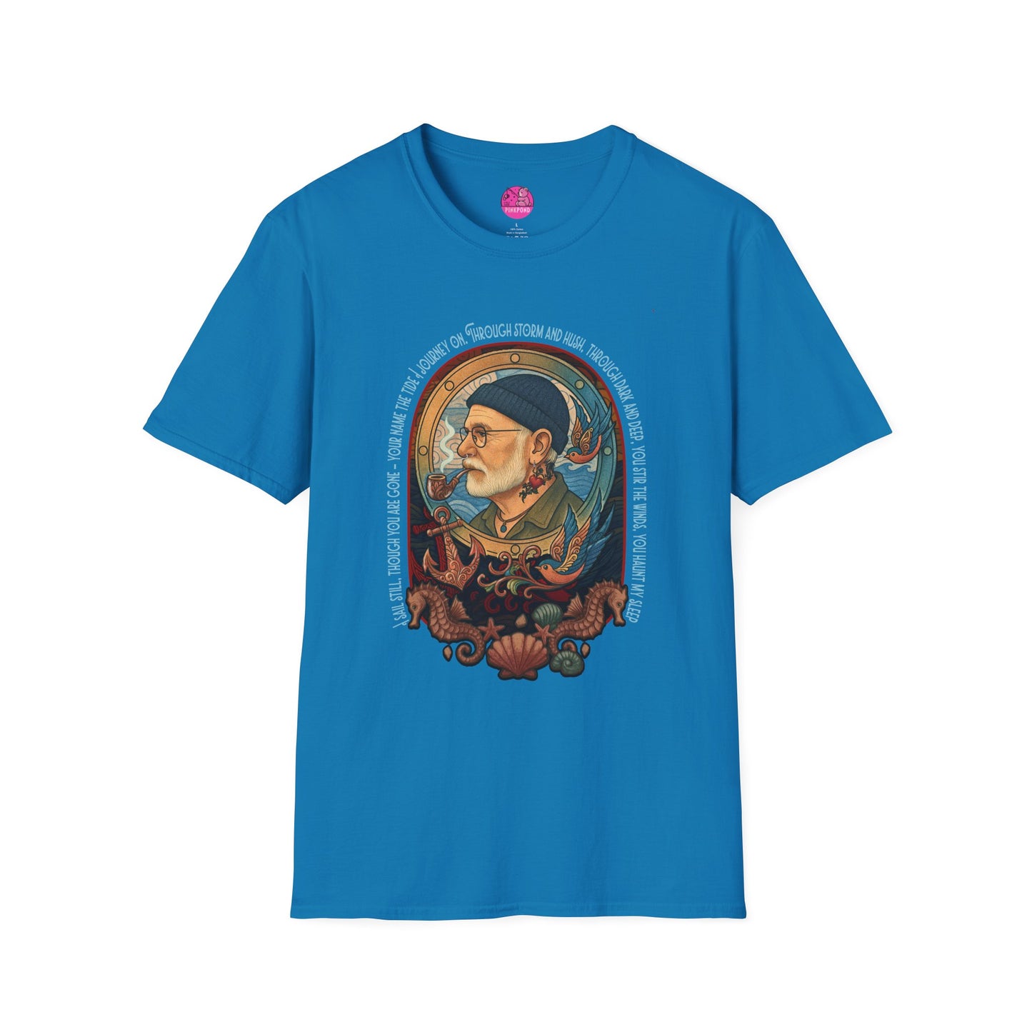 Nautical Anchor Unisex T-Shirt - Old Salt, Big Heart Design