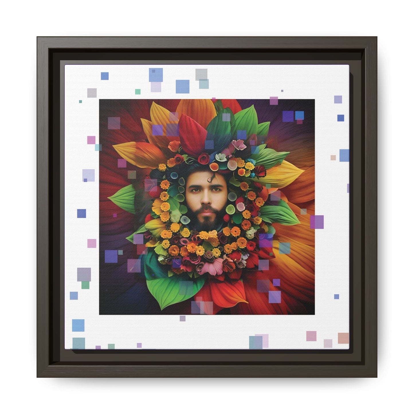 'Flourish: The Modern Green Man' canvas print By Andrew McCarter