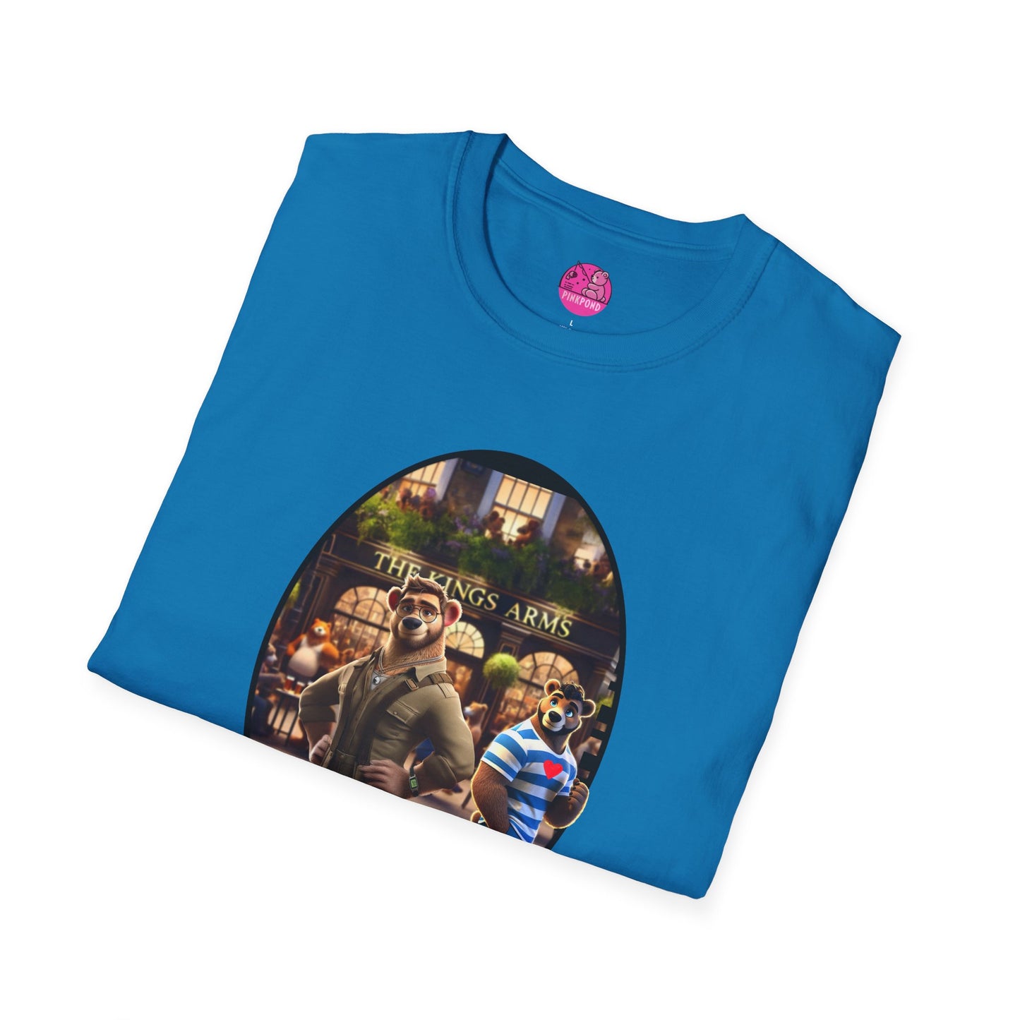 Retro Bear Scene T-Shirt - Fly-by Cruise at the Kings Arms