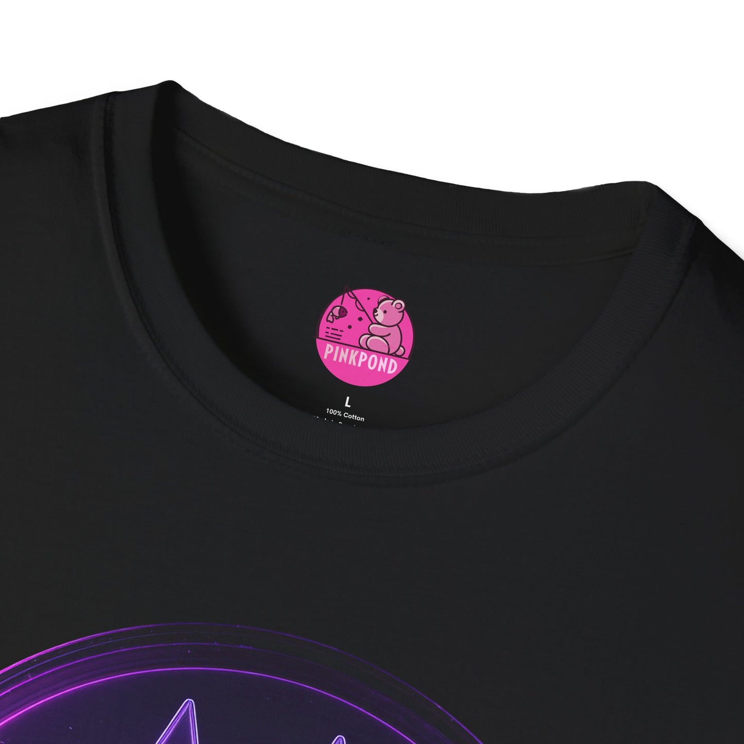 Neon Paw Power T-Shirt - Retro-Futuristic Animal Lover Tee