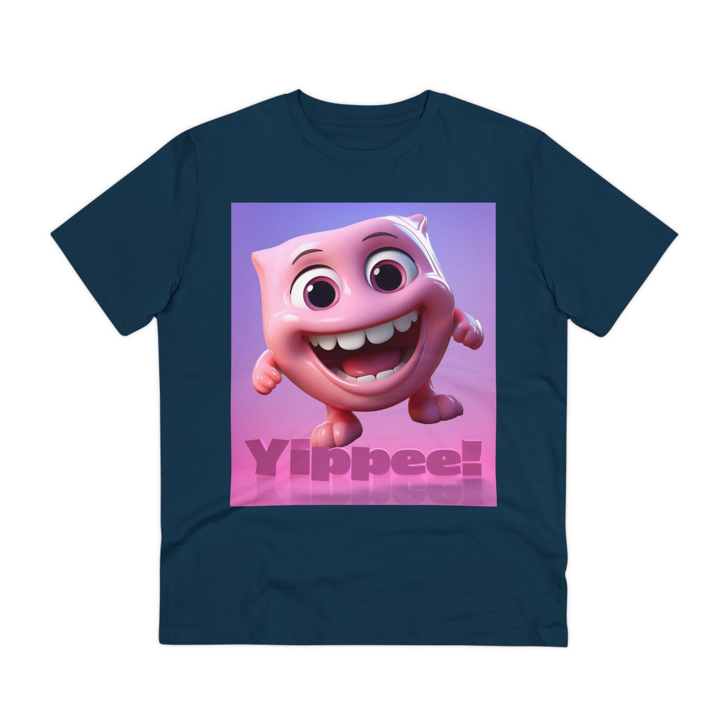 Polly the Pink Monster Smile Graphic T-shirt - Unisex