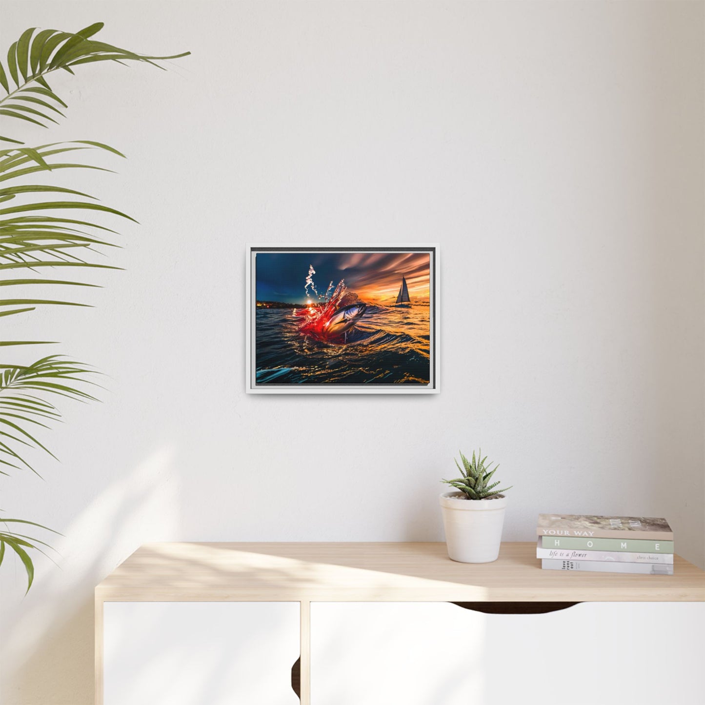 "The Leap" by Andrew McCarter - Ocean Canvas Art.