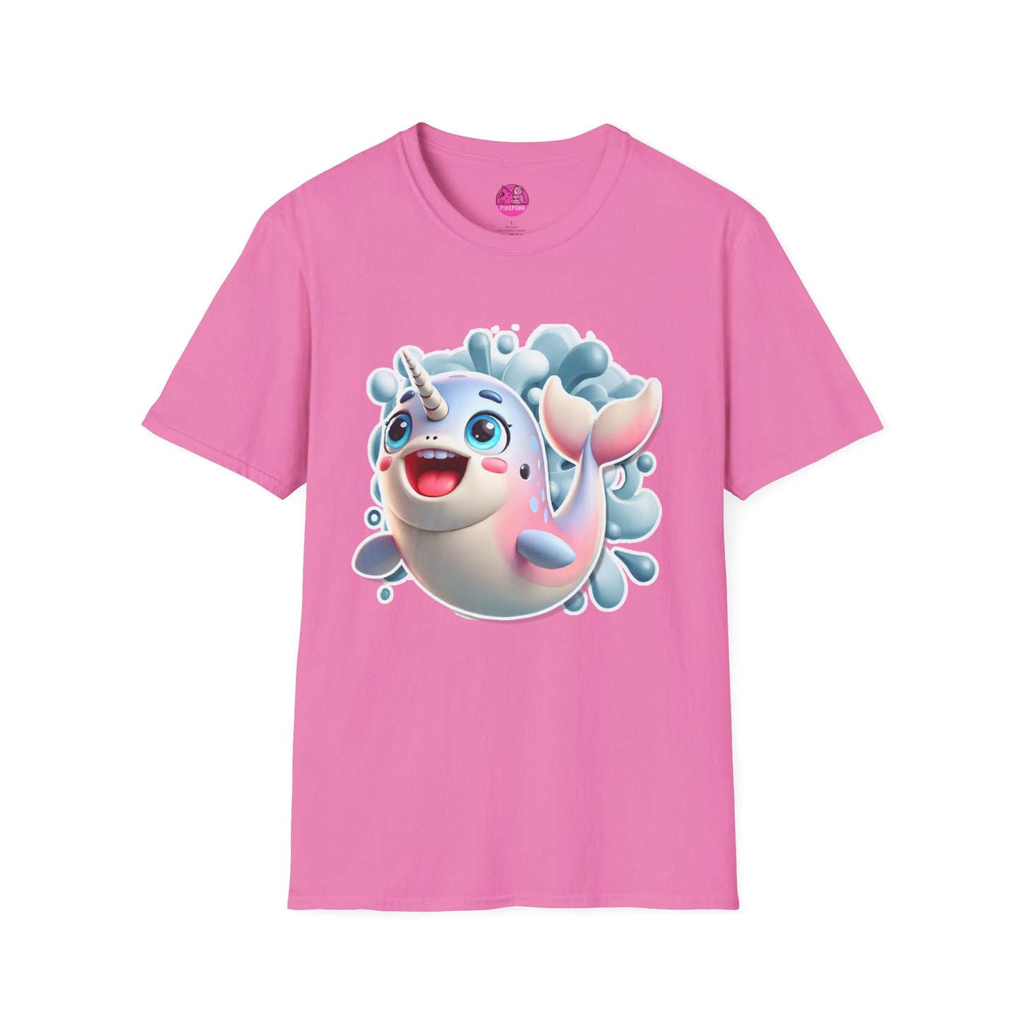 Nelly the Narwhal T-Shirt – The Ocean’s Most Magical Smile! - Unisex Softstyle Tee