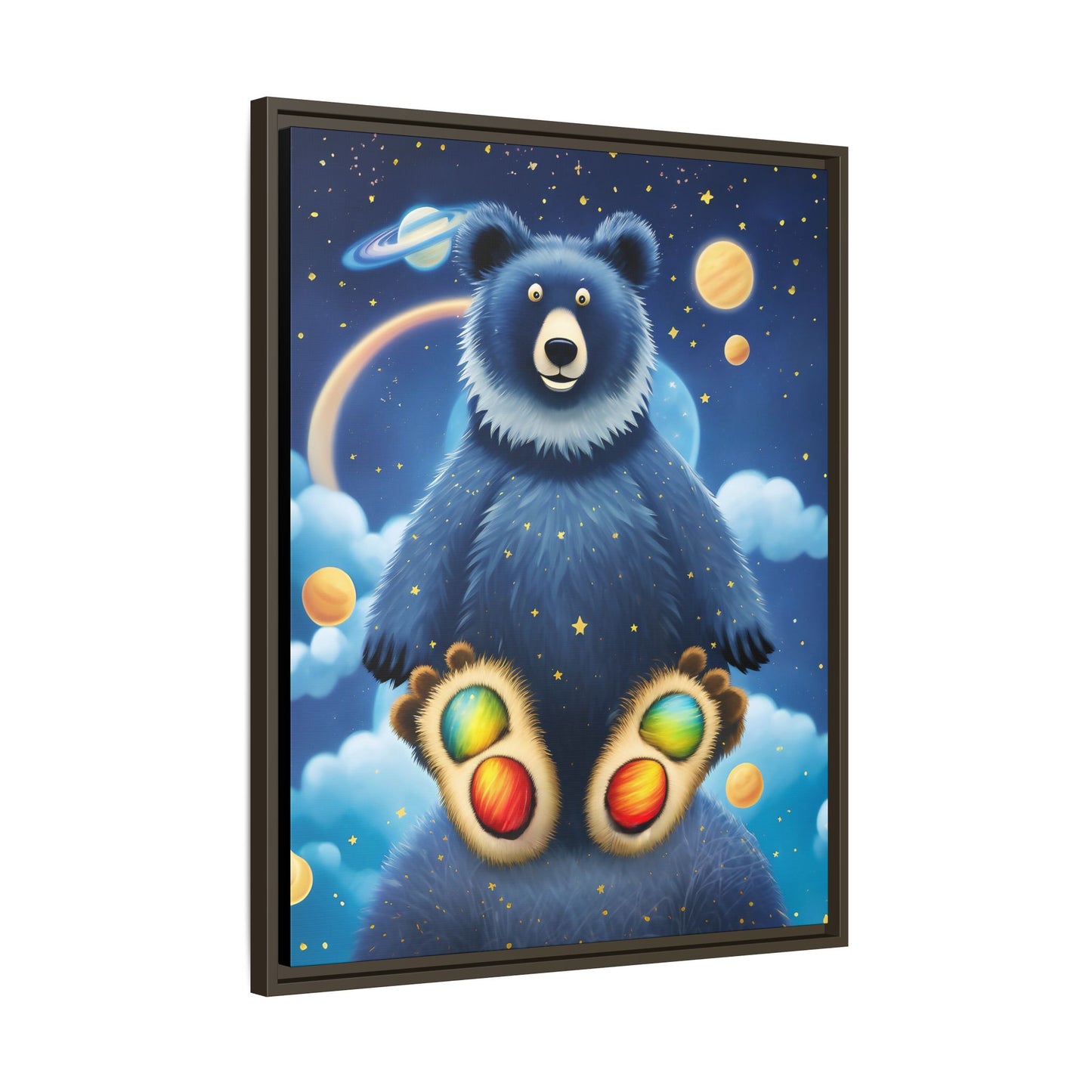 'Cosmic Pawprints' by Andrew McCarter - Canvas Art