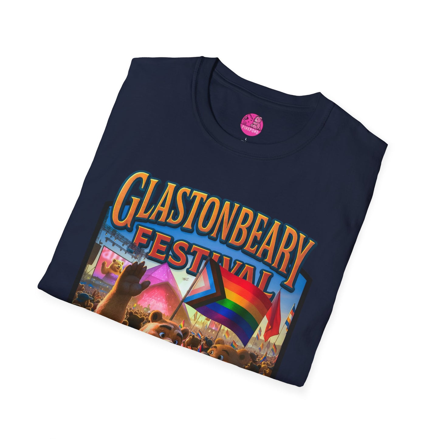Glastonbeary Festival Unisex Tee - Bear Pride, Queer Joy, Festival Fashion