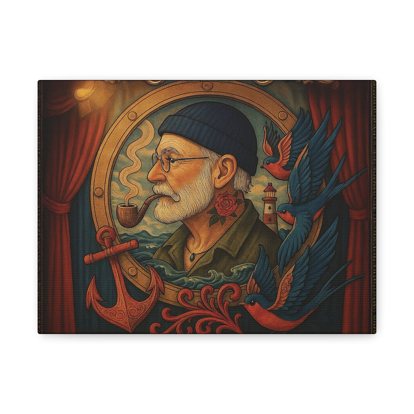 Canvas Wall Art - The Old Sailor’s Portrait