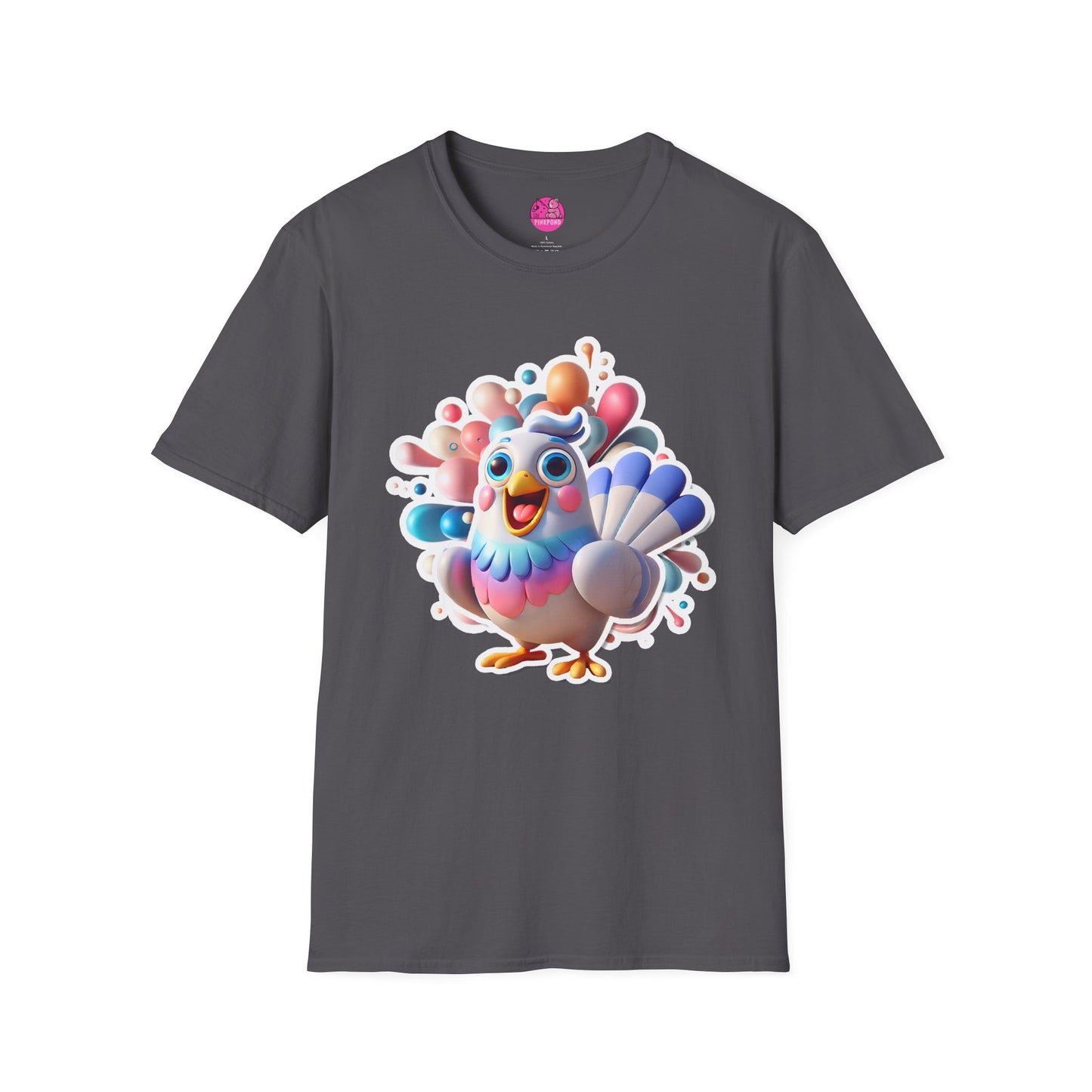 Simon the Pigeon T-Shirt – The Feathered Friend You Need - Unisex Softstyle Tee