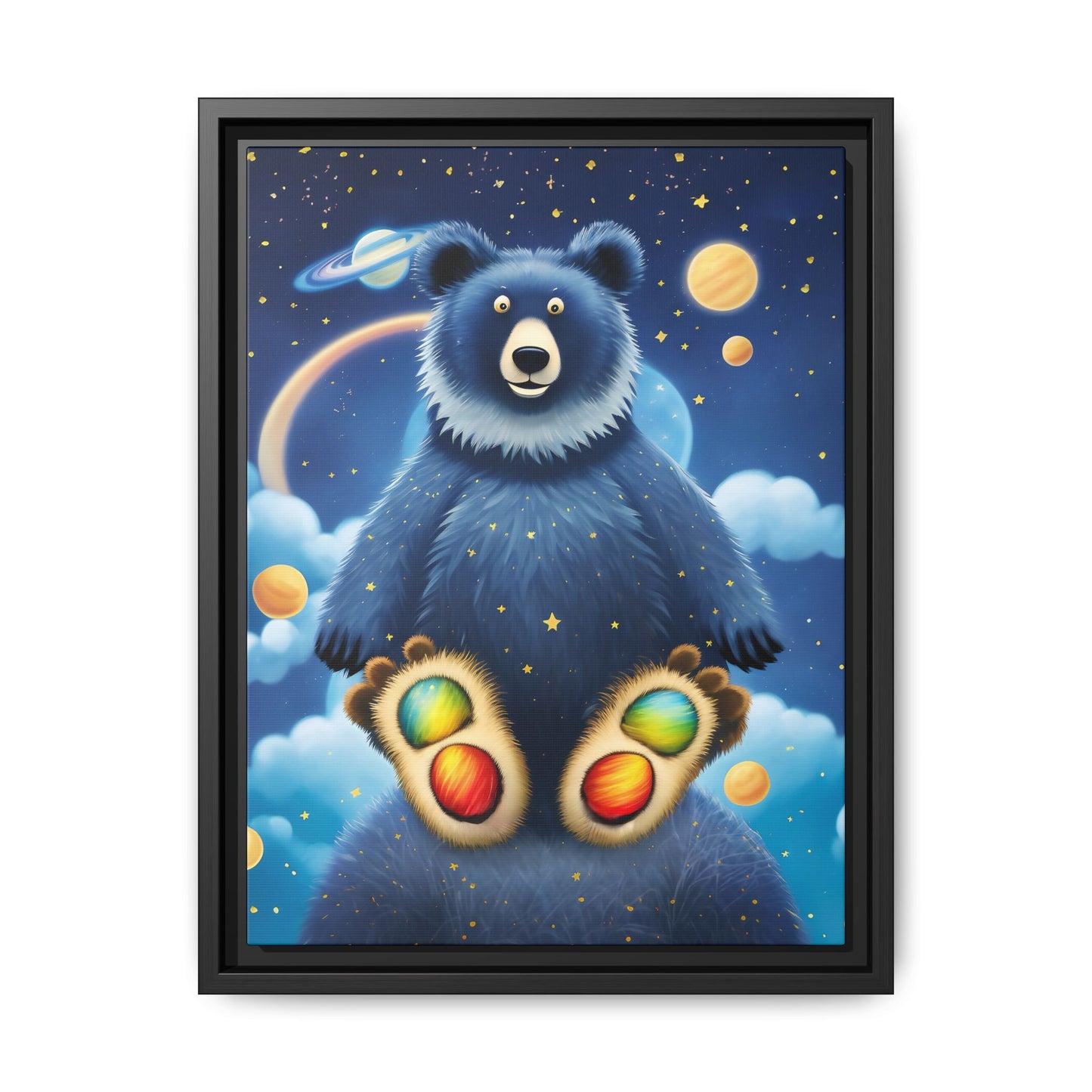 'Cosmic Pawprints' by Andrew McCarter - Canvas Art