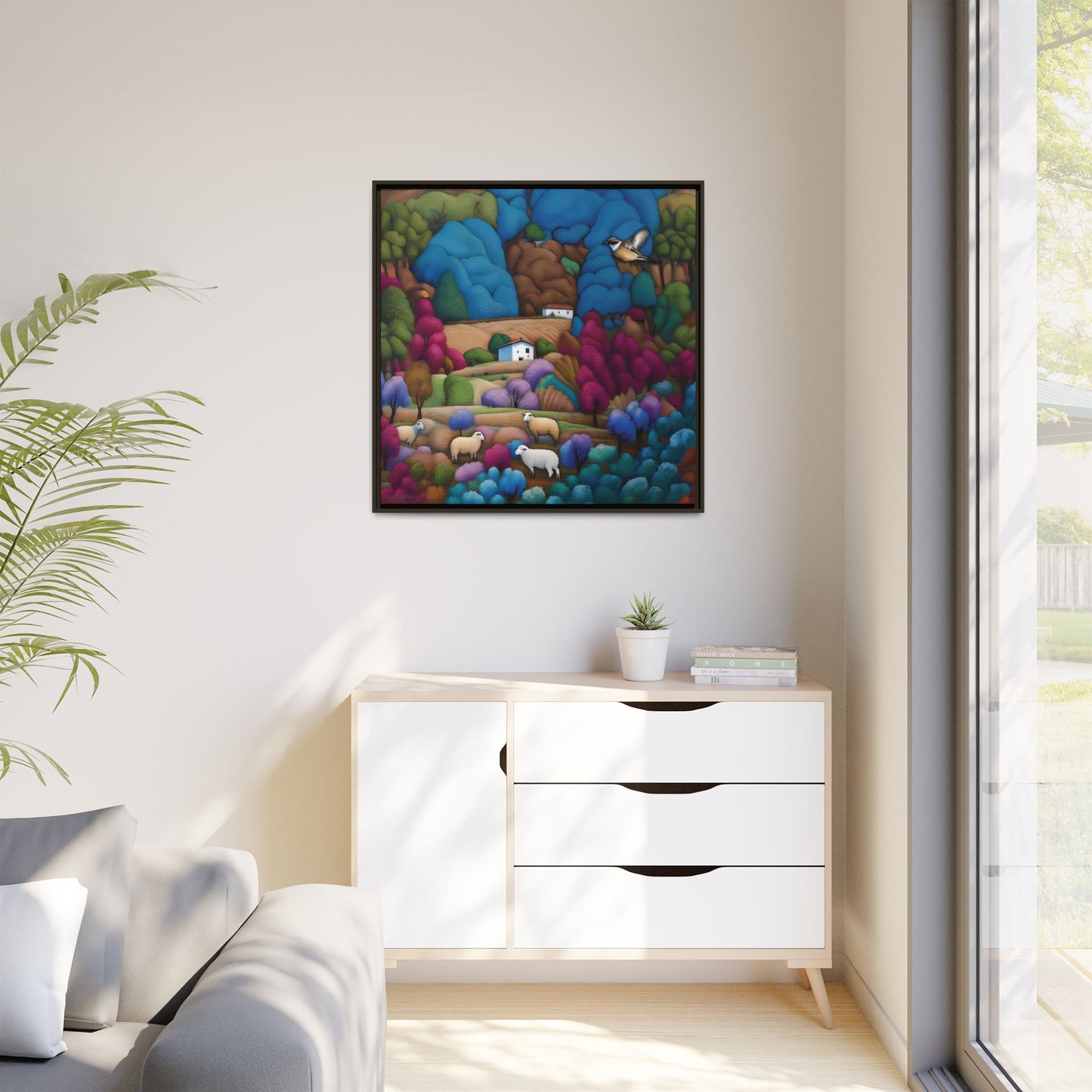 The Painted Valley Canvas Print by Andrew McCarter