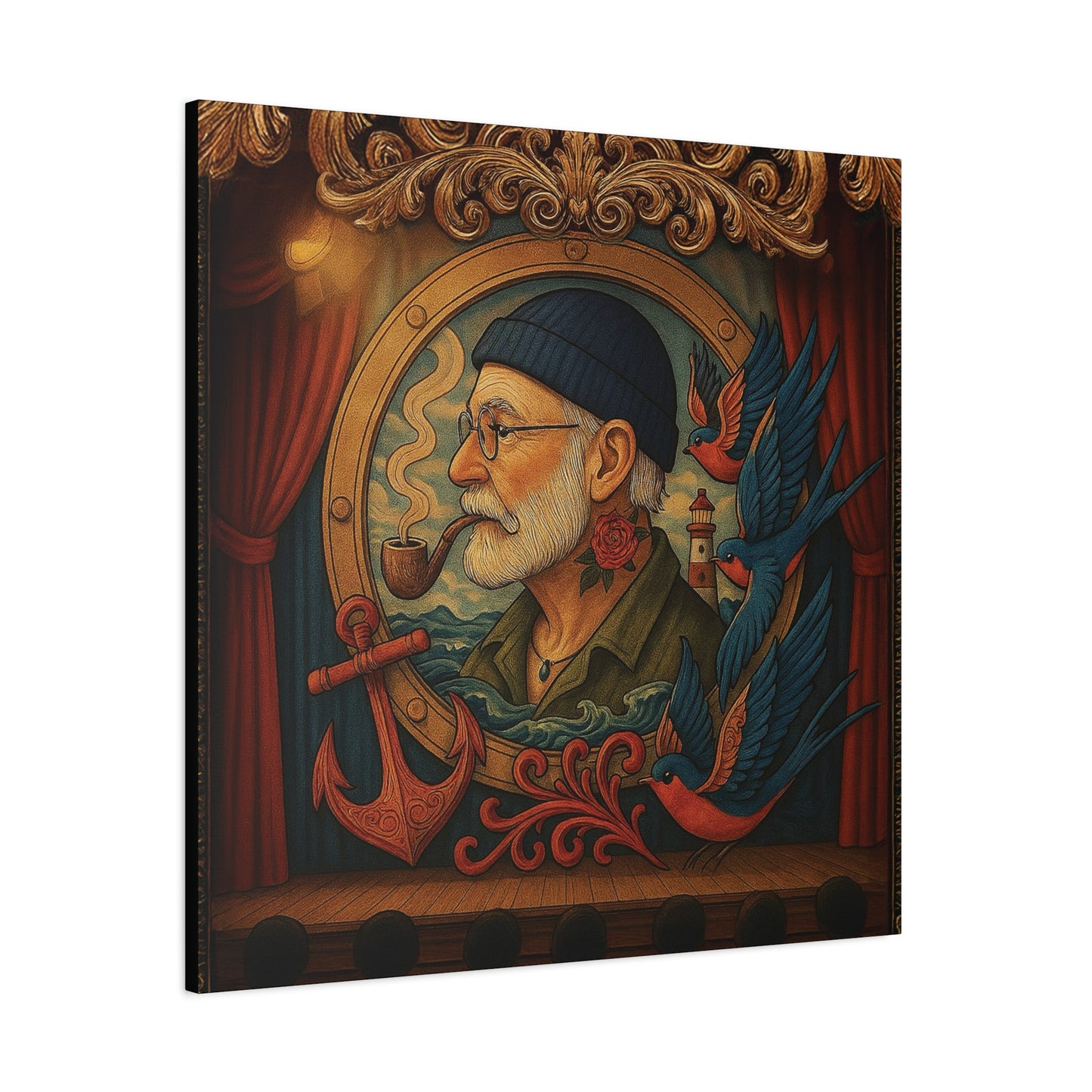 Canvas Wall Art - The Old Sailor’s Portrait