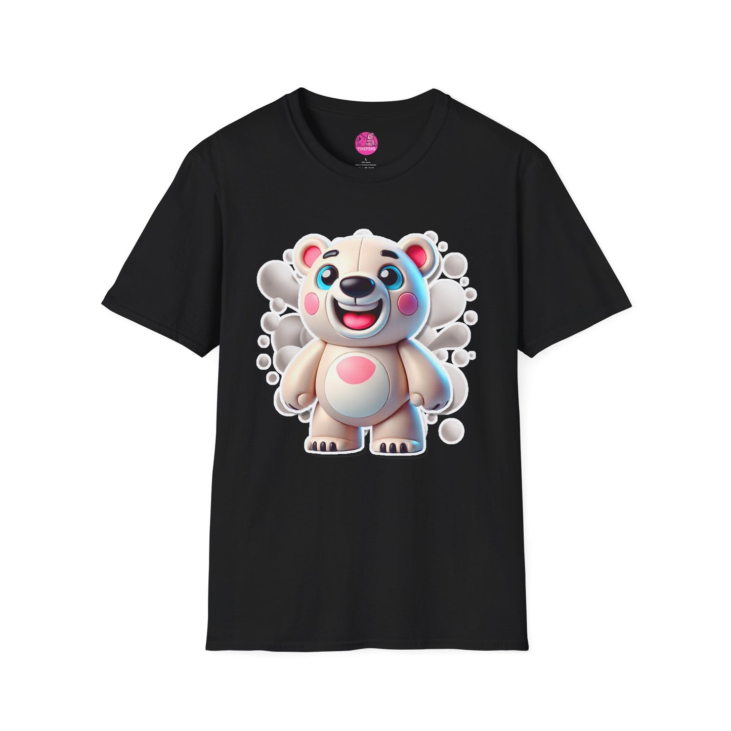 Pepe the Polar Bear T-Shirt - The Coolest Bear Around | Unisex Softstyle Tee