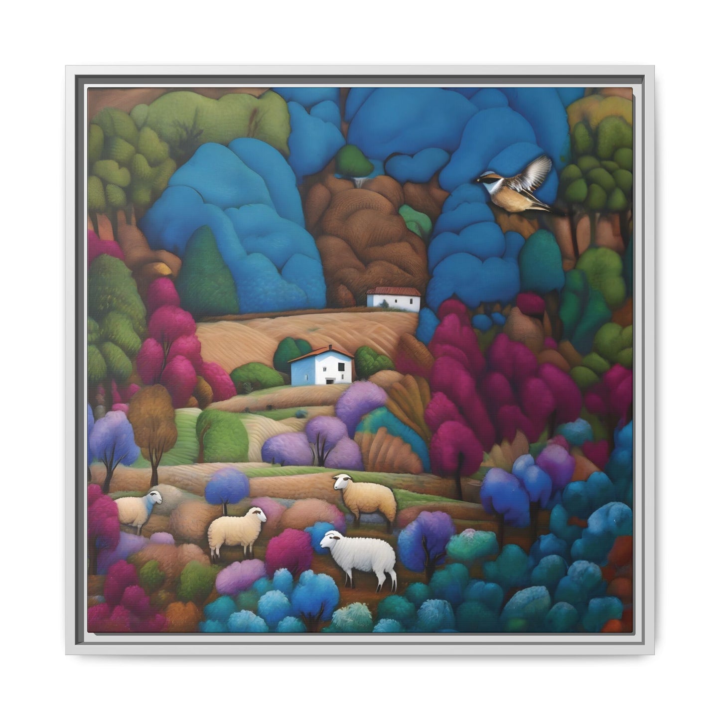 The Painted Valley Canvas Print by Andrew McCarter