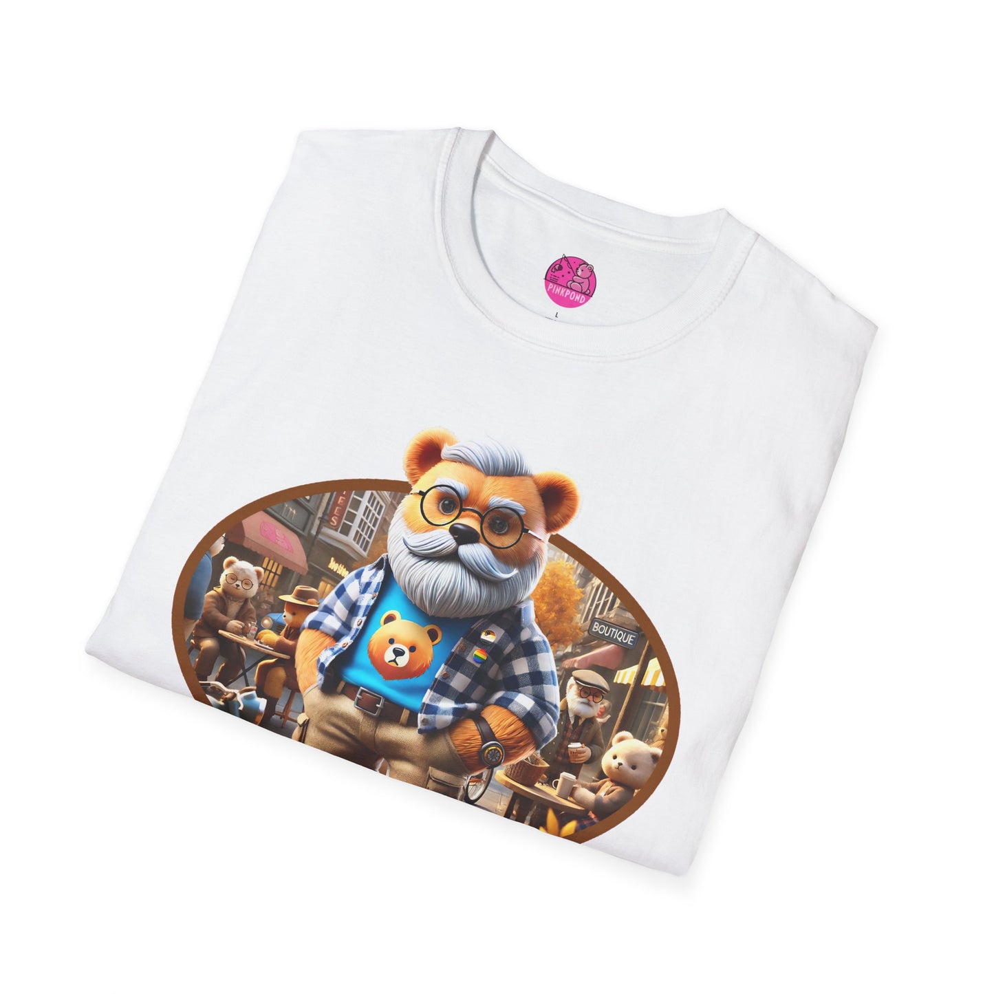 Big Bear T-Shirt - Bold, Comfortable Unisex Softstyle Tee with Playful Charm
