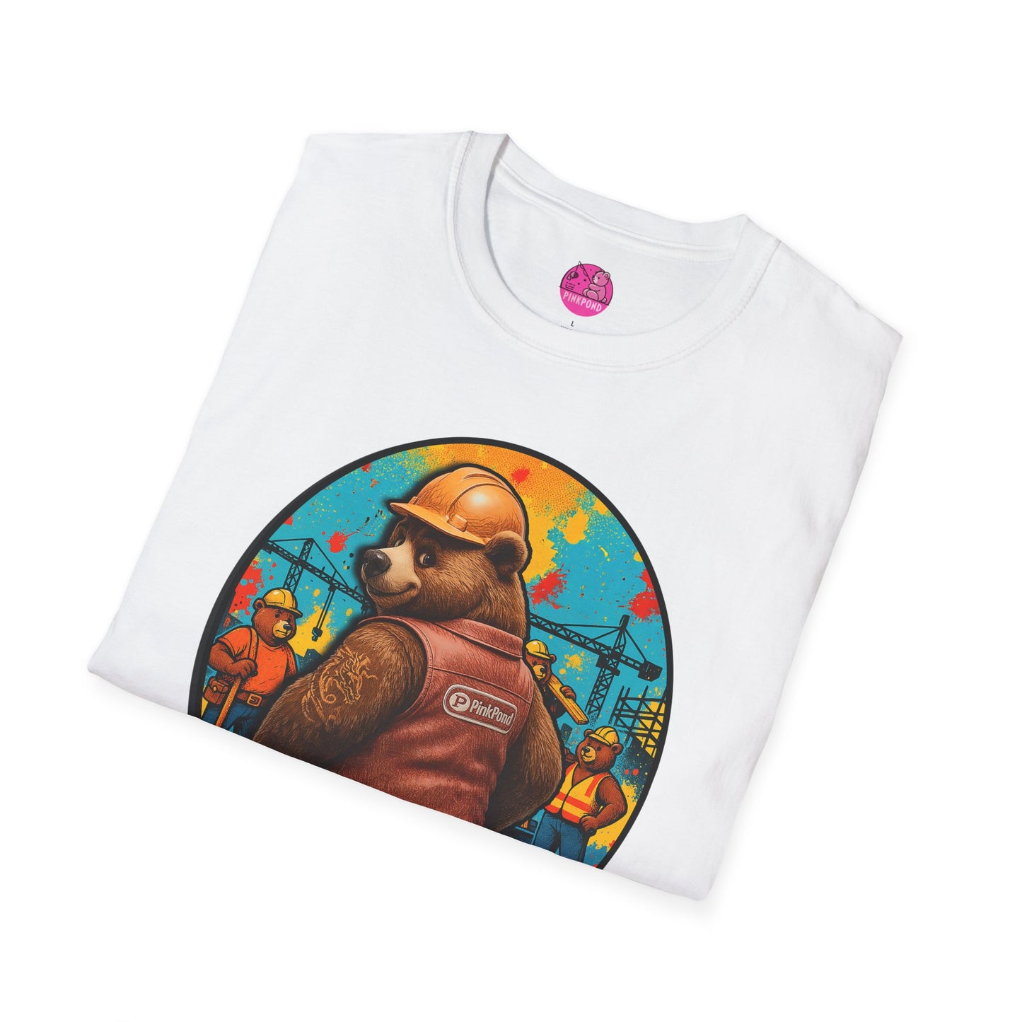 Graphic Tee Builder’s Bum Bear Unisex Softstyle T-Shirt