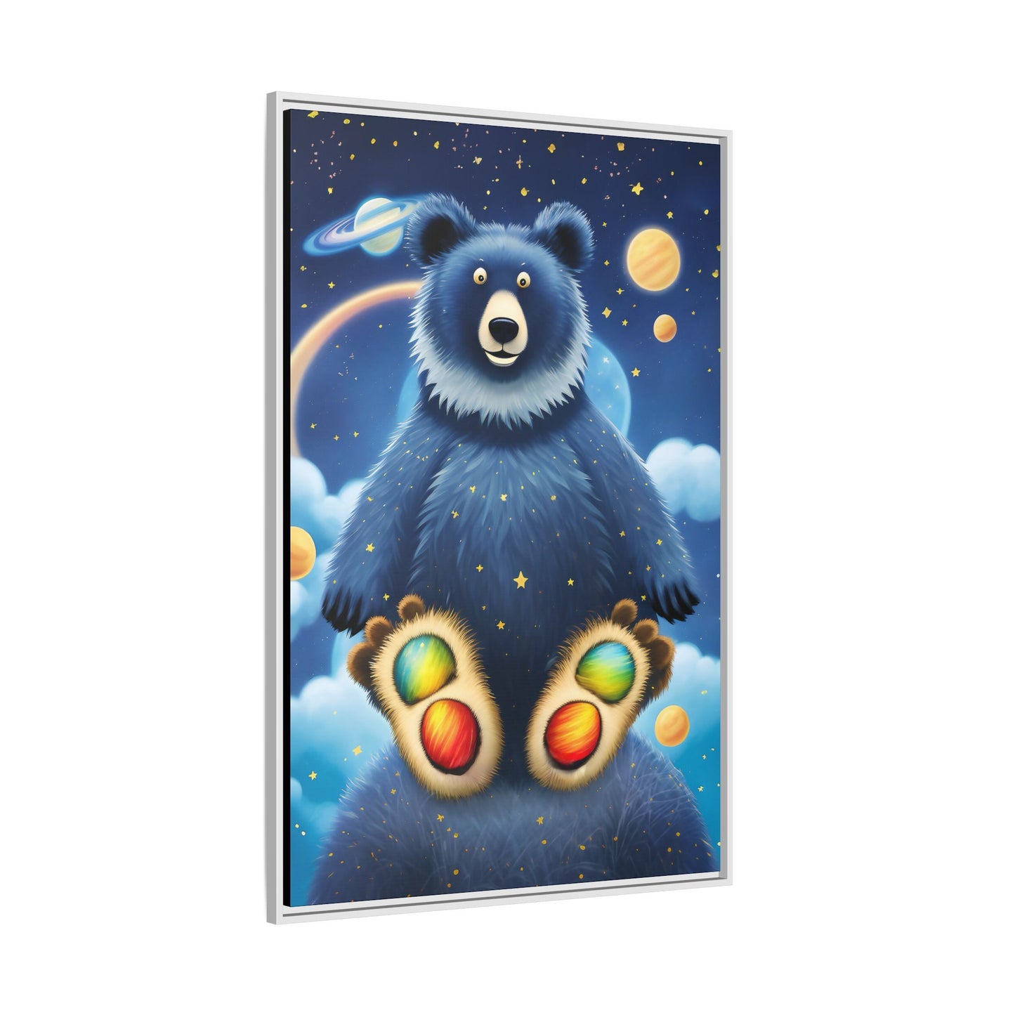 'Cosmic Pawprints' by Andrew McCarter - Canvas Art