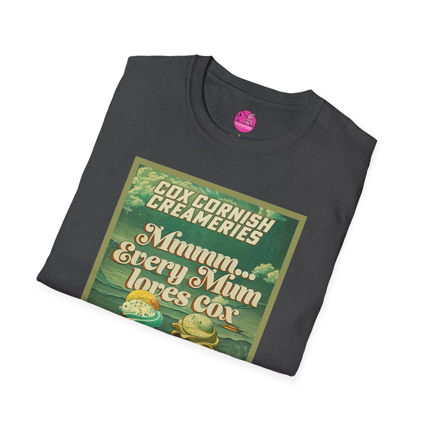 Saucy Vintage Ice Cream T-Shirt - Cox Cornish Creameries Design