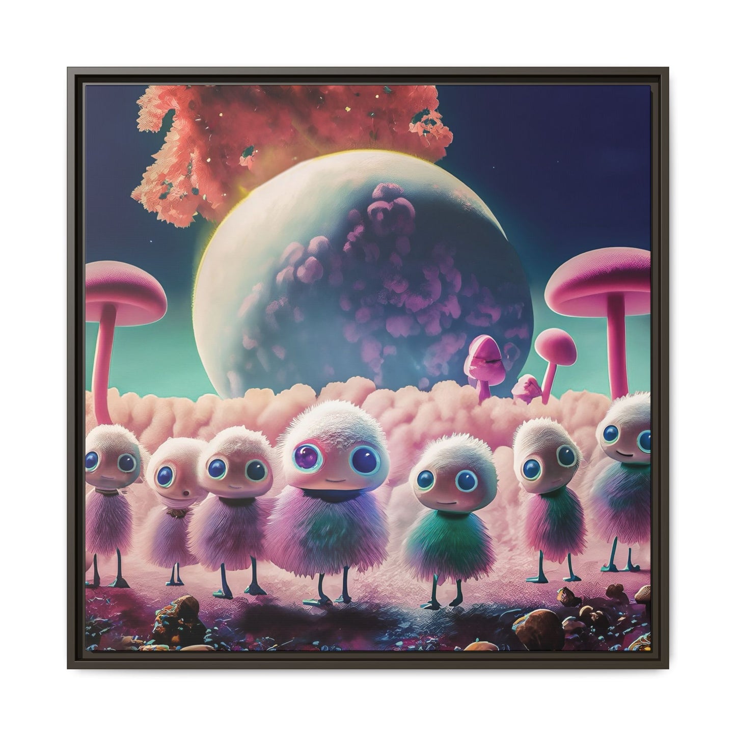 “"Keep smiling," whispered Axlar. "We can eat them later." – Fine Art Canvas Print By Andrew McCarter