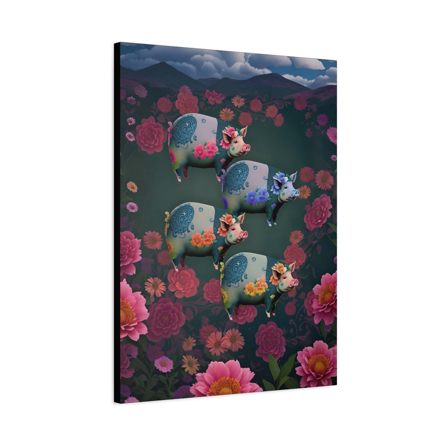 ‘Floral Flight’ Canvas Print by Andrew McCarter