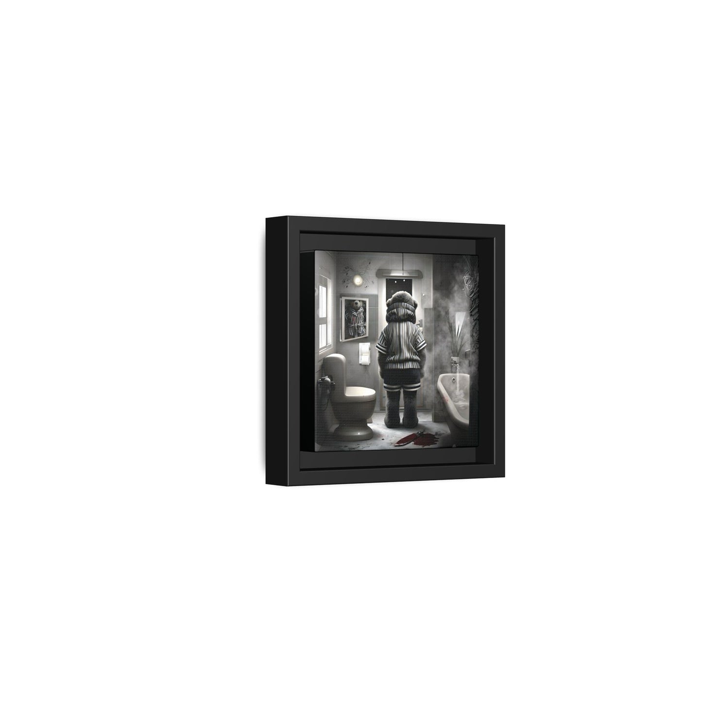 Canvas Art Print - The Untimely Demise of Benjamin Bear by Andrew McCarter, Dark Surreal Artwork