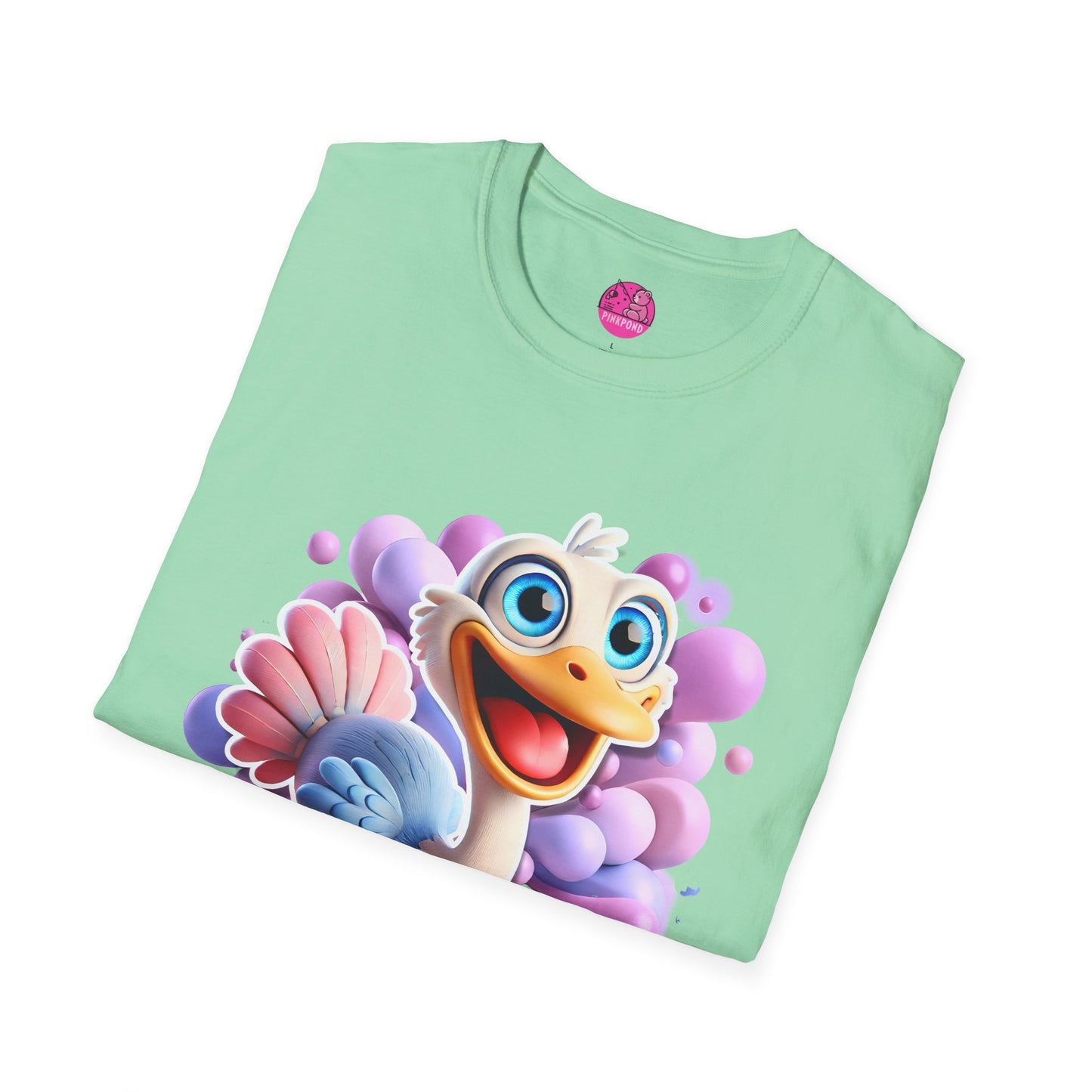 Osma the Ostrich T-Shirt – Speed, Smiles, and Sass!! - Unisex Softstyle Tee