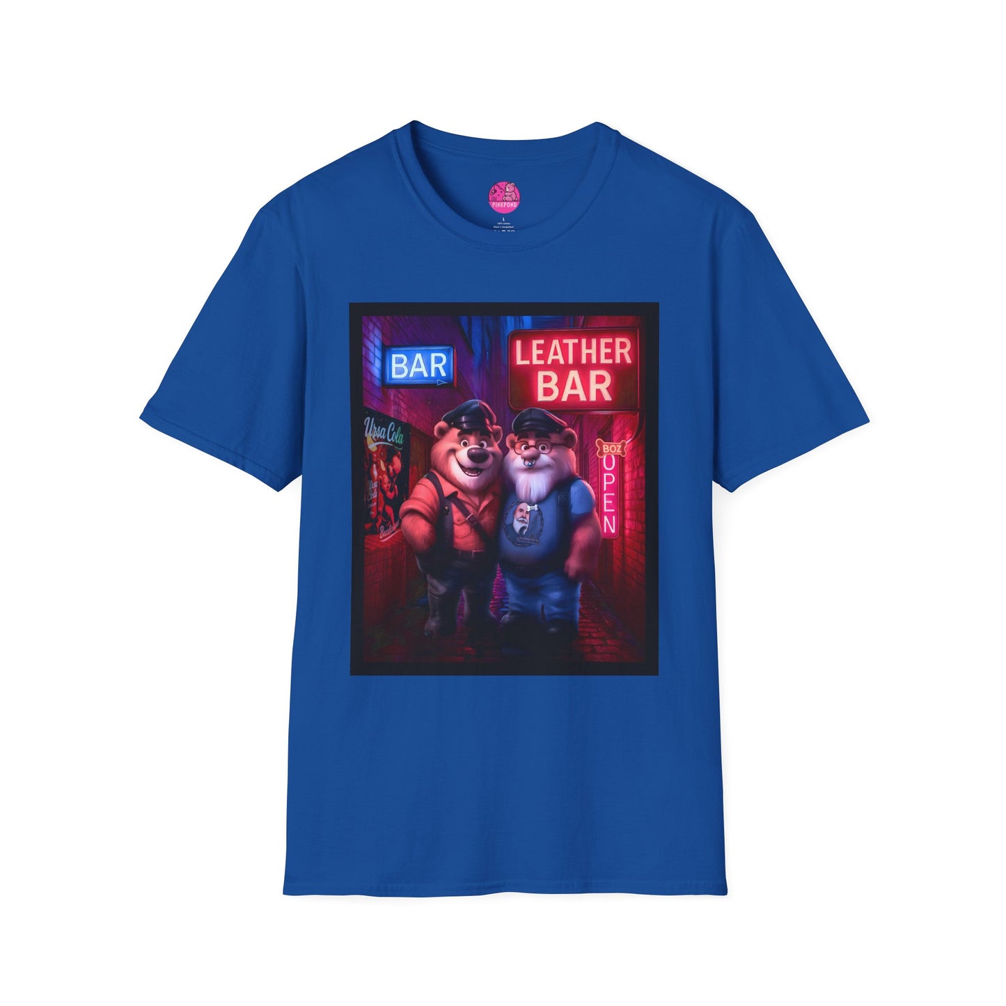 Pup Boz Bear T-Shirt - Exclusive PinkPond Artwork of Boz Lee Schmick
