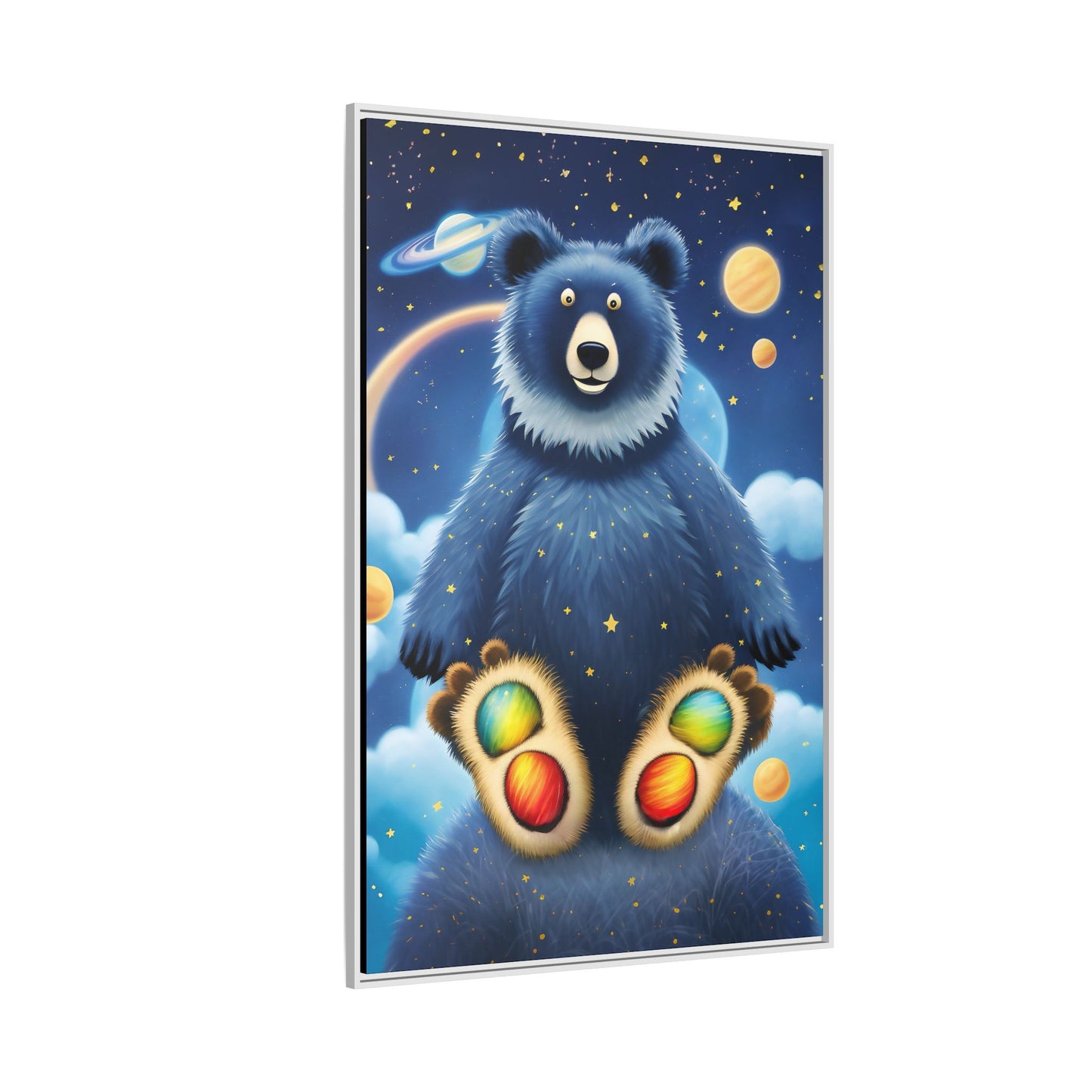 'Cosmic Pawprints' by Andrew McCarter - Canvas Art