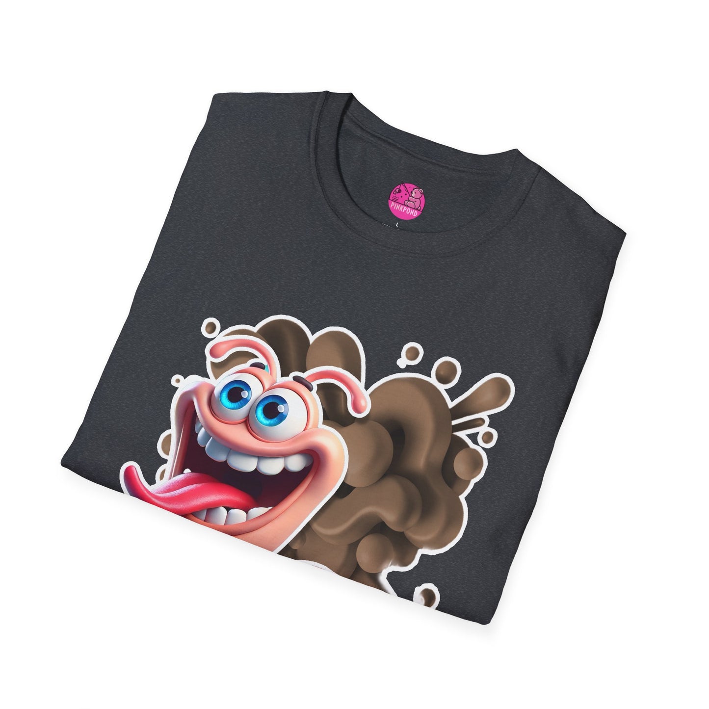 Willy the Worm T-Shirt - Wiggly and Wacky Unisex Softstyle Tee with 3D Design