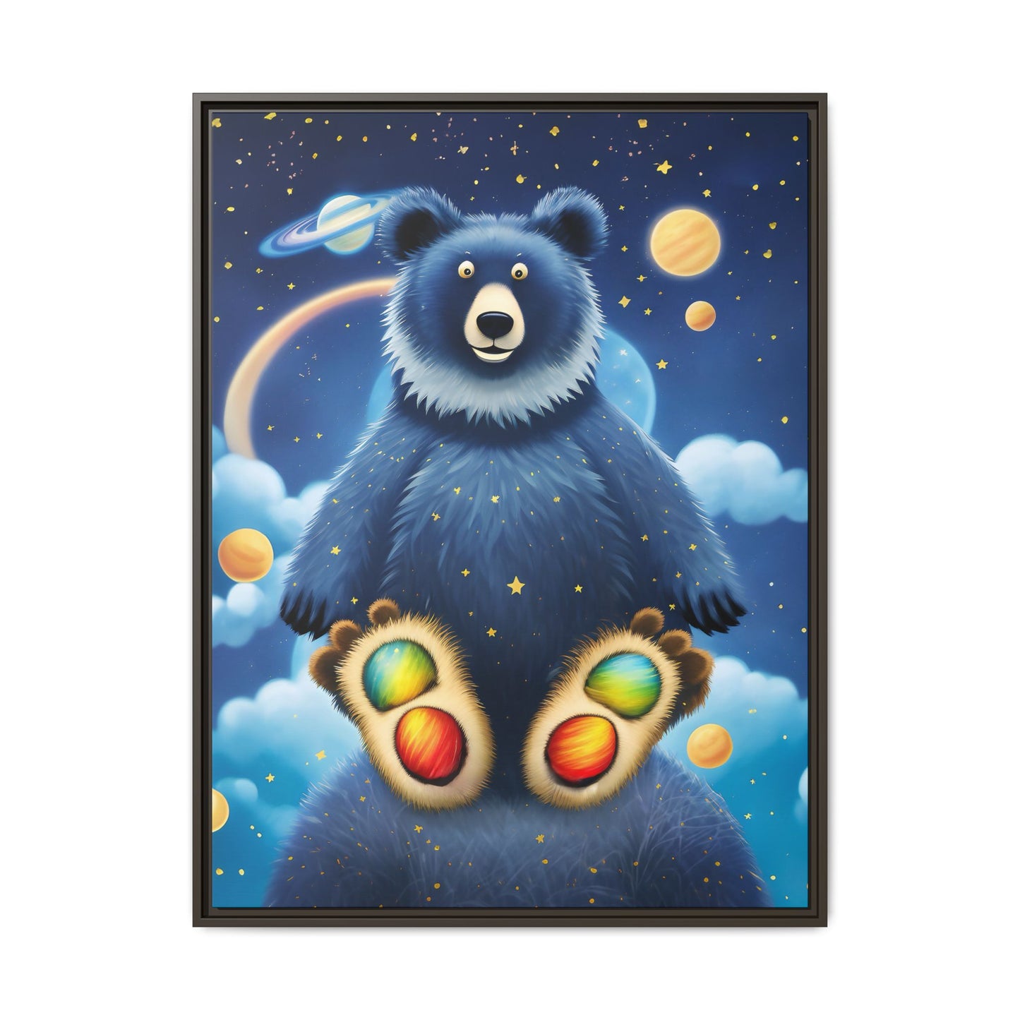 'Cosmic Pawprints' by Andrew McCarter - Canvas Art