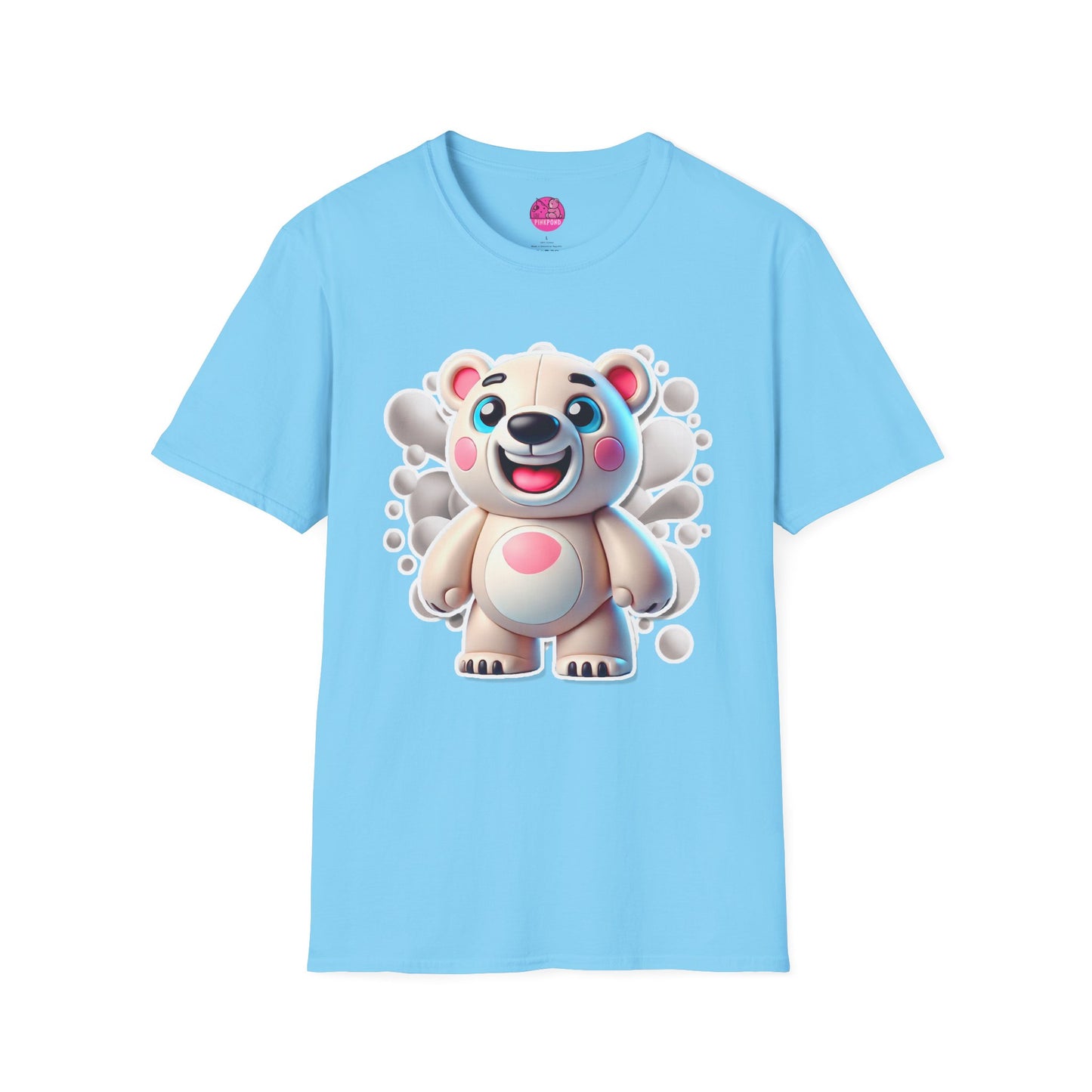 Pepe the Polar Bear T-Shirt - The Coolest Bear Around | Unisex Softstyle Tee