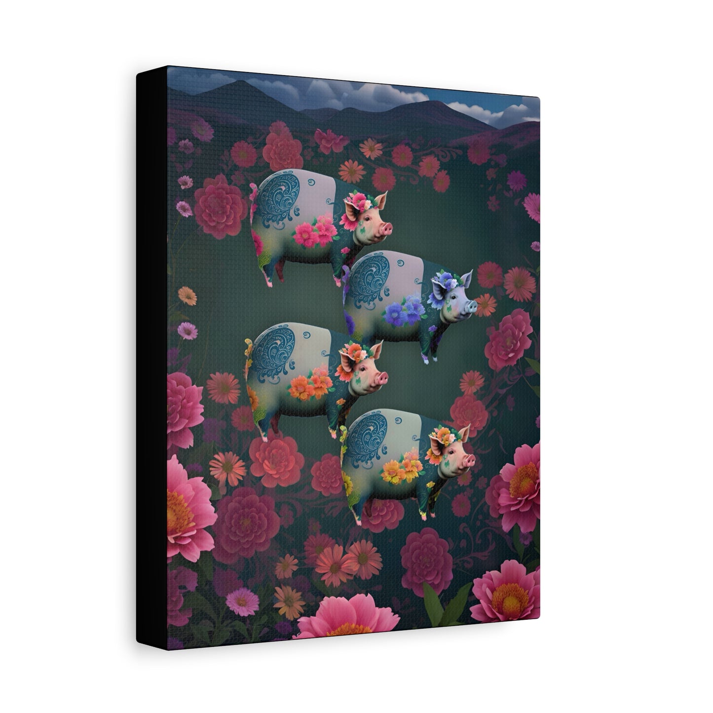 ‘Floral Flight’ Canvas Print by Andrew McCarter
