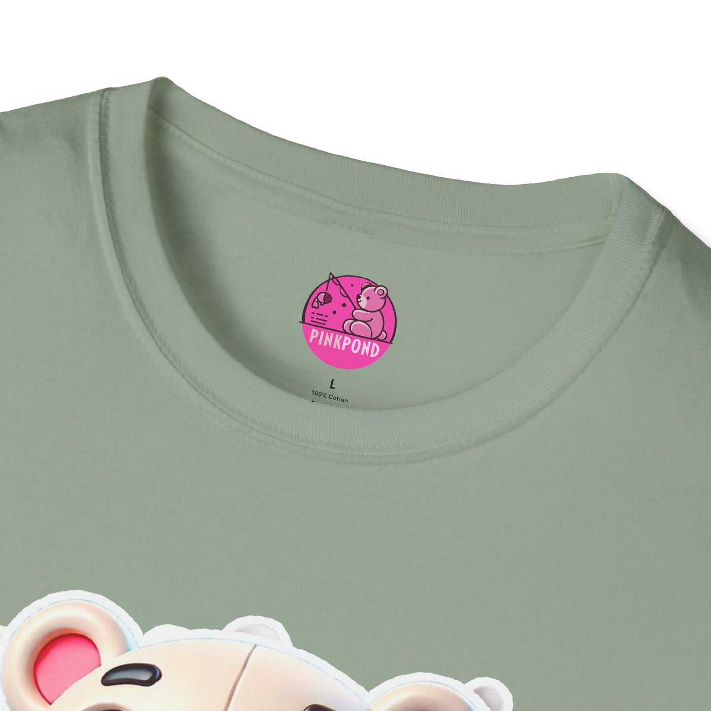 Pepe the Polar Bear T-Shirt - The Coolest Bear Around | Unisex Softstyle Tee