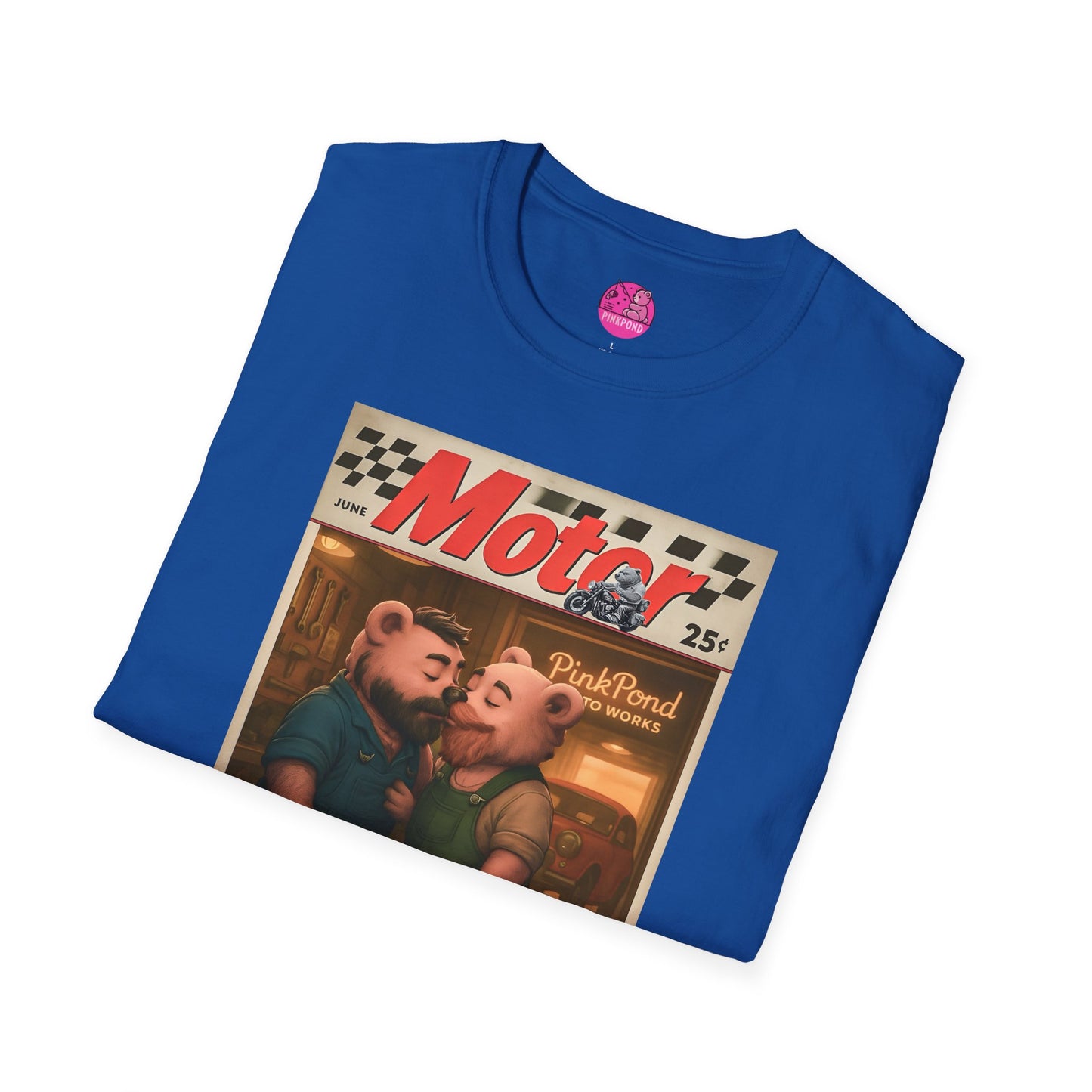 Bear Retro 1950s Motor Magazine T-Shirt