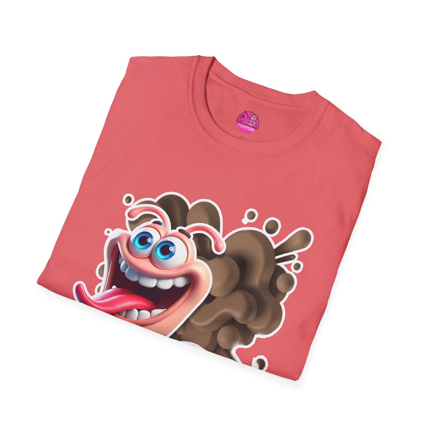 Willy the Worm T-Shirt - Wiggly and Wacky Unisex Softstyle Tee with 3D Design