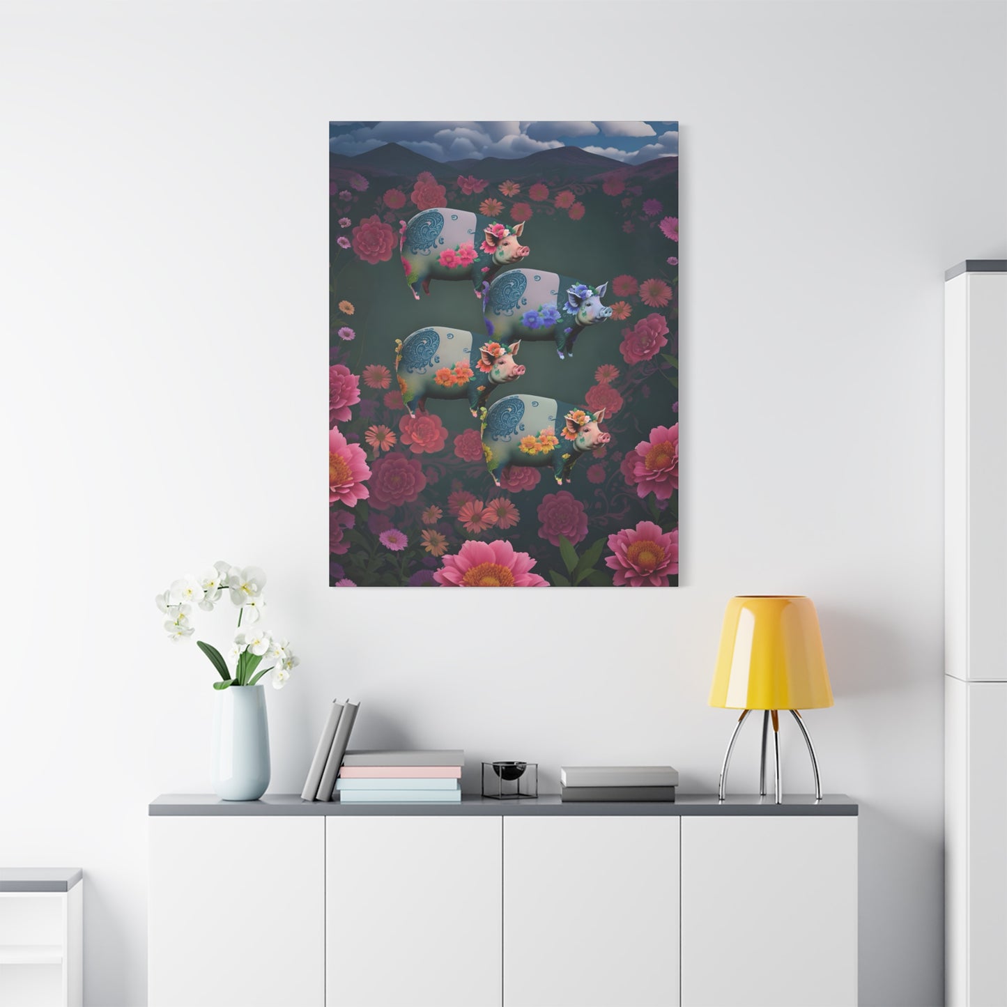 ‘Floral Flight’ Canvas Print by Andrew McCarter