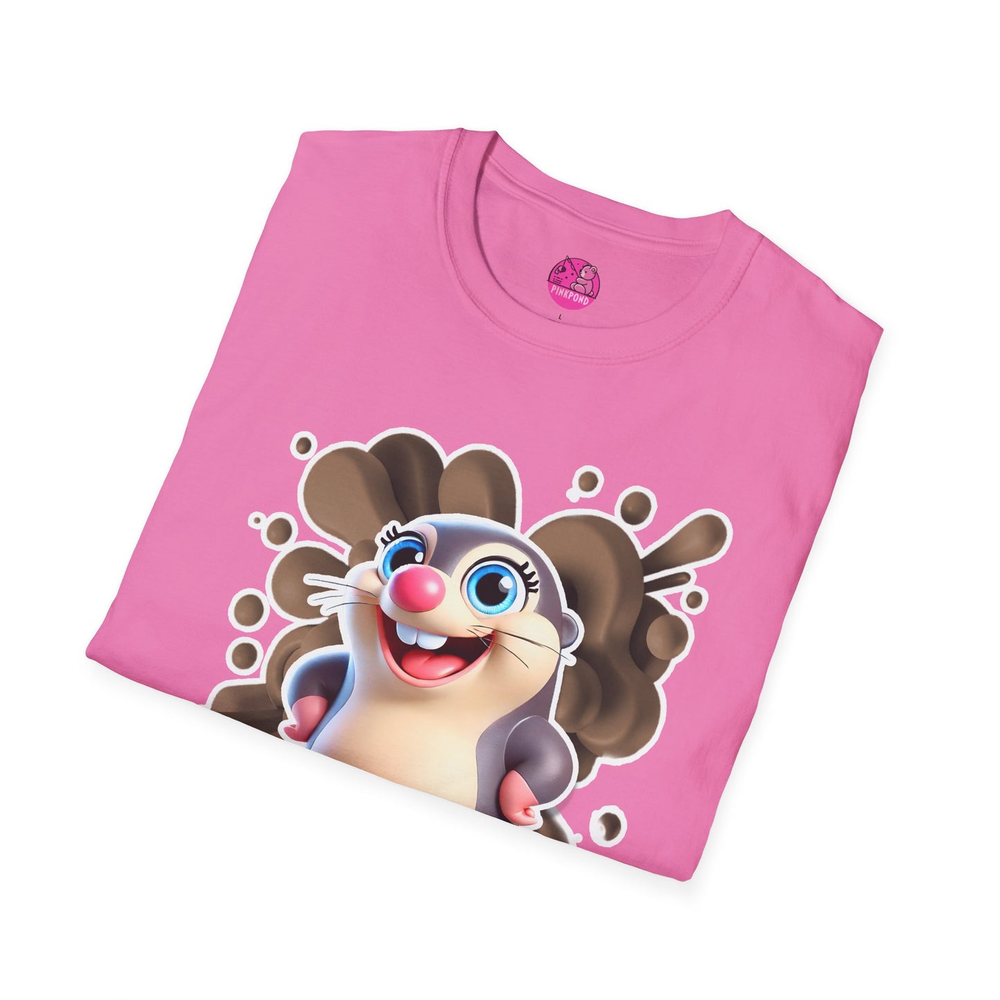 Millicent the Mole T-Shirt – Digging Up Fun in Style - Bold and Colorful Unisex Tee for Fun-Loving Fashion Fans