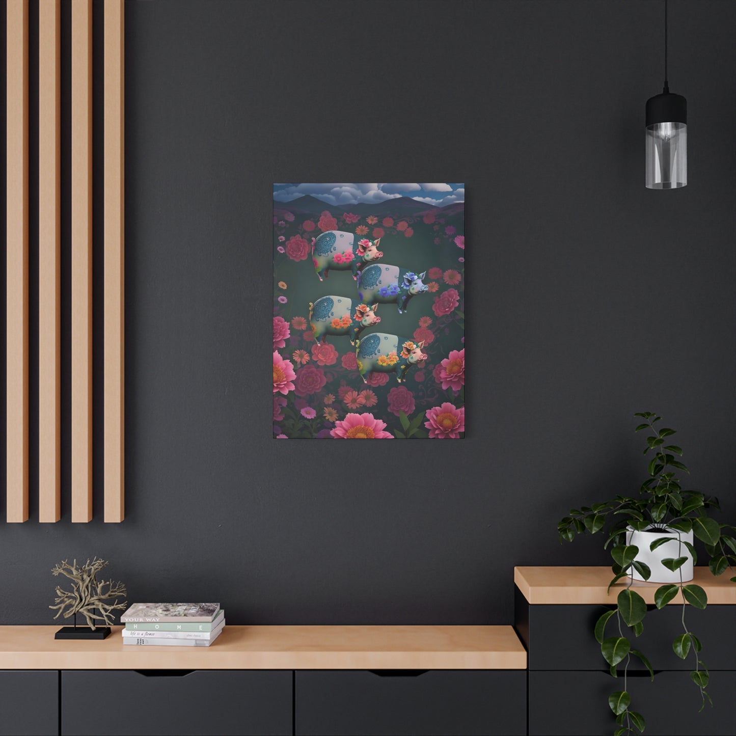 ‘Floral Flight’ Canvas Print by Andrew McCarter