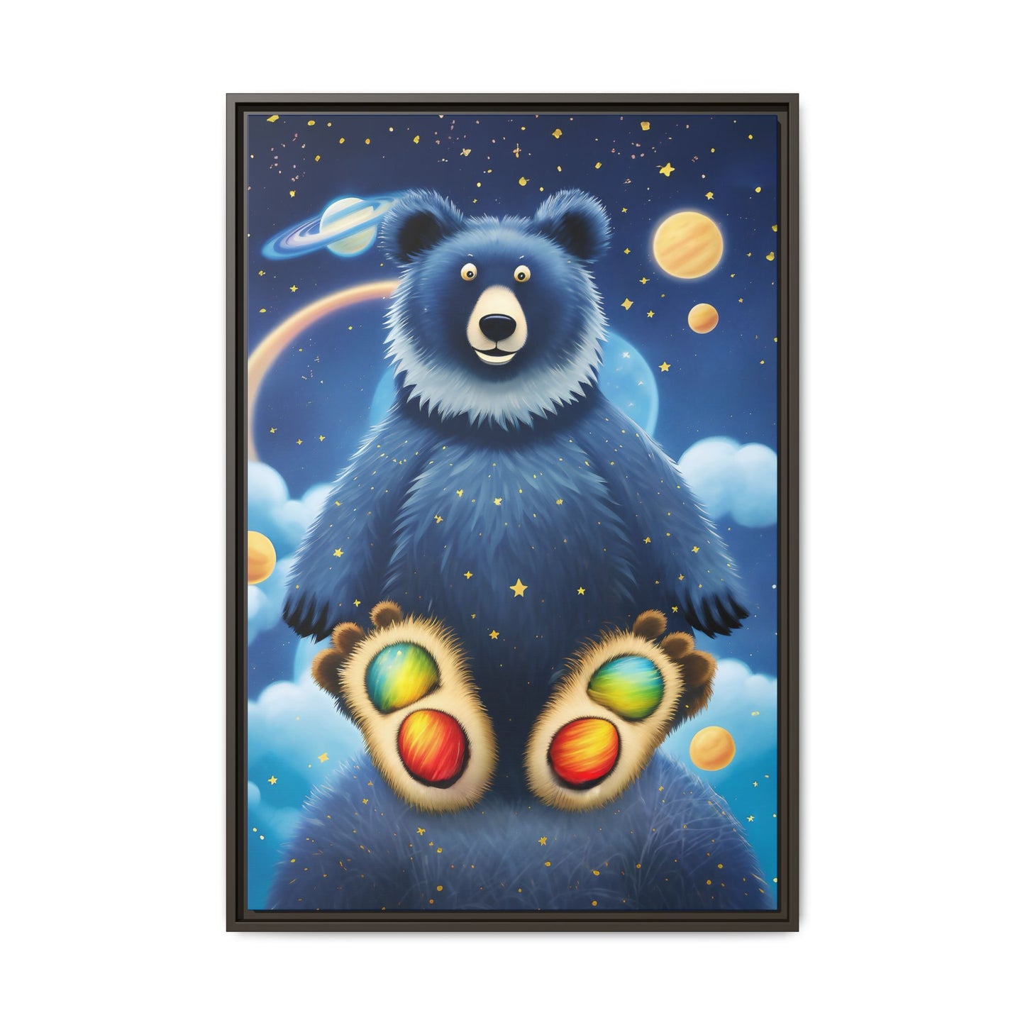 'Cosmic Pawprints' by Andrew McCarter - Canvas Art