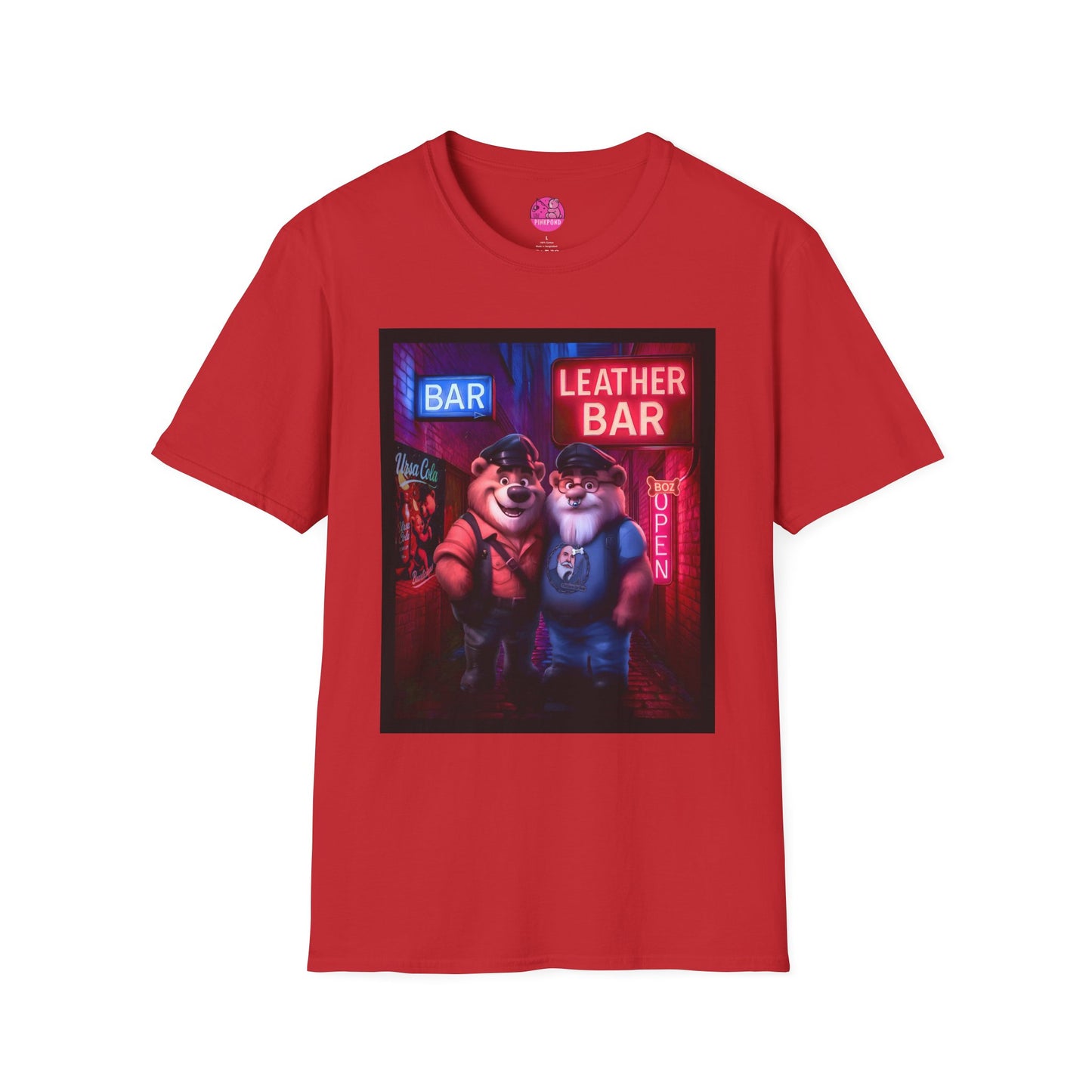 Pup Boz Bear T-Shirt - Exclusive PinkPond Artwork of Boz Lee Schmick