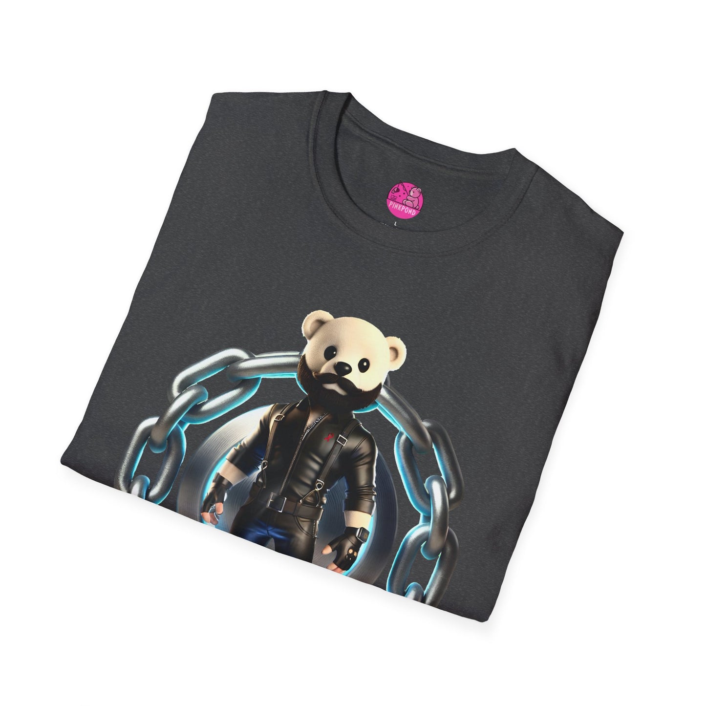 Hot Leather Cub Unisex Softstyle T-Shirt | Fierce and Fun Bear Tee with Leather-Clad Sass