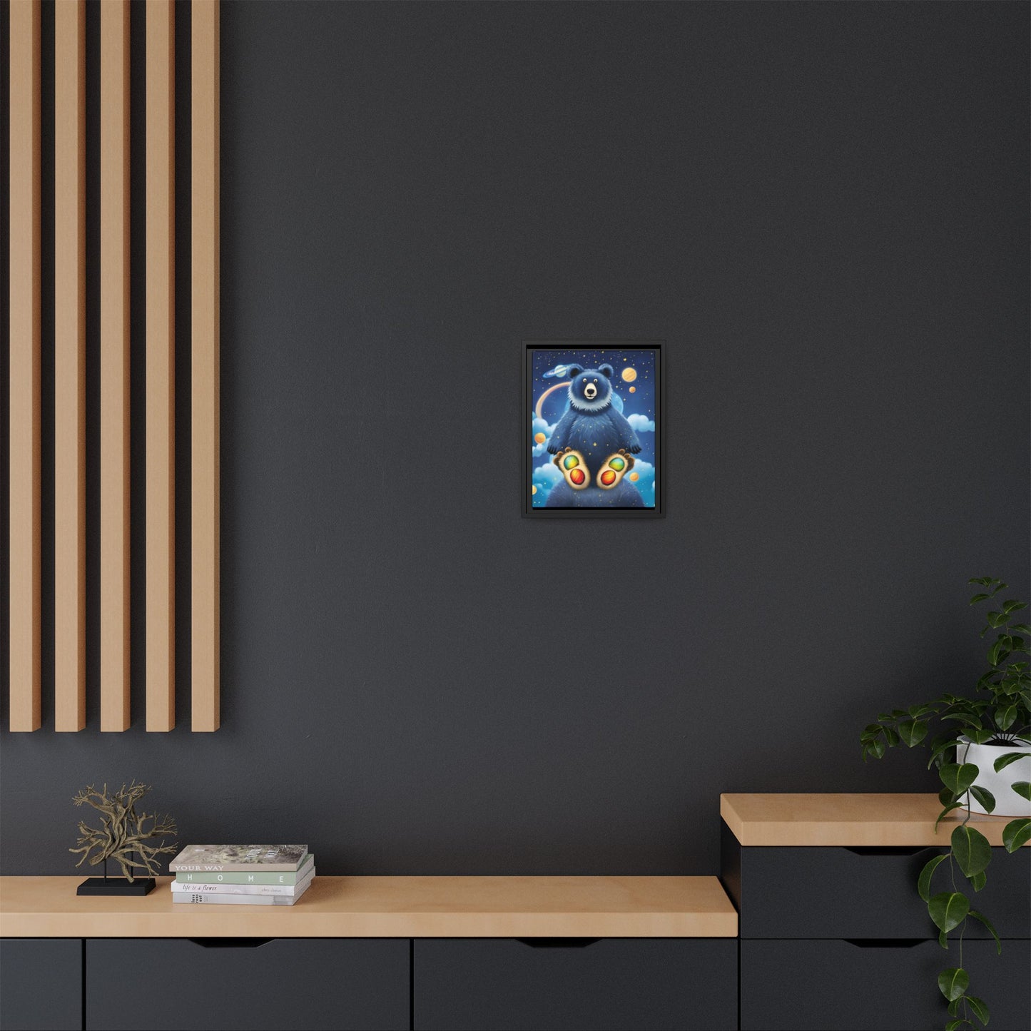 'Cosmic Pawprints' by Andrew McCarter - Canvas Art