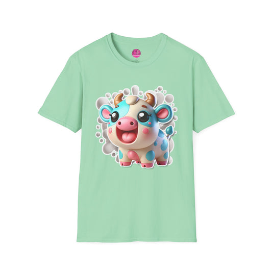 Carmen the Cow T-Shirt - Cute Farmyard Tee for Fun Fashion Fans