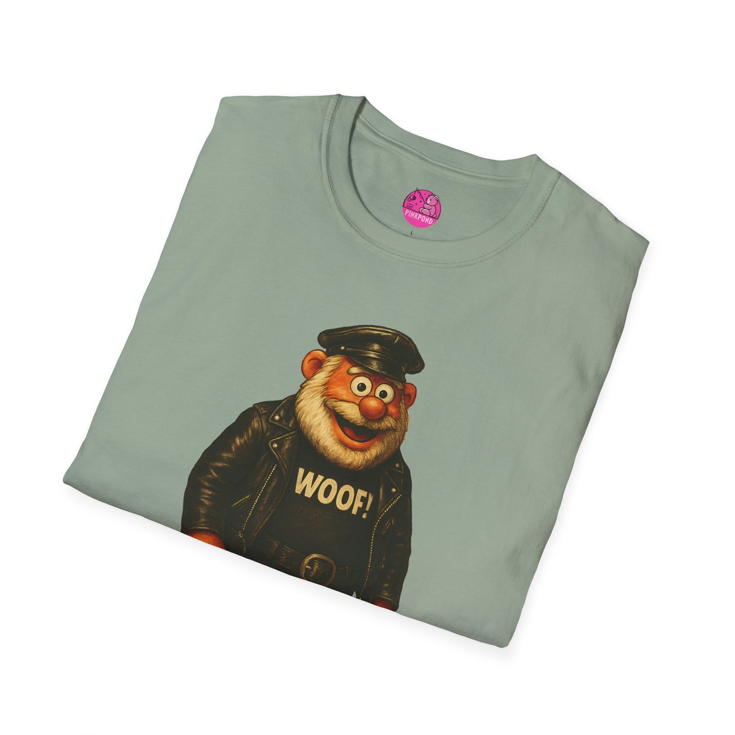 Unisex T-Shirt Leather Polar Bear Tee - WOOF Shirt Silver Beard Energy Pride Fashion